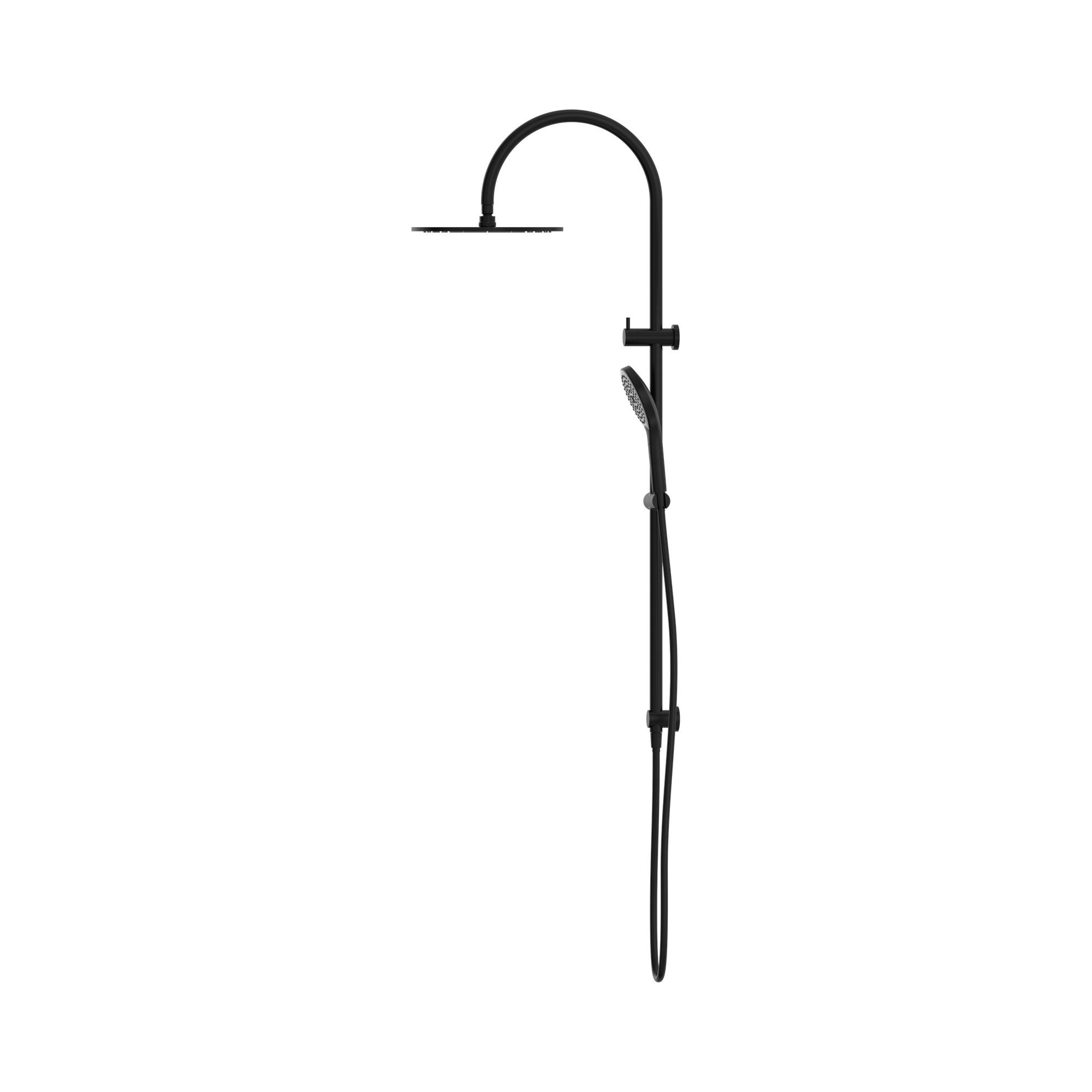 NR221905 HMB Mecca Twin Shower With Air Shower II Matte Black image 3