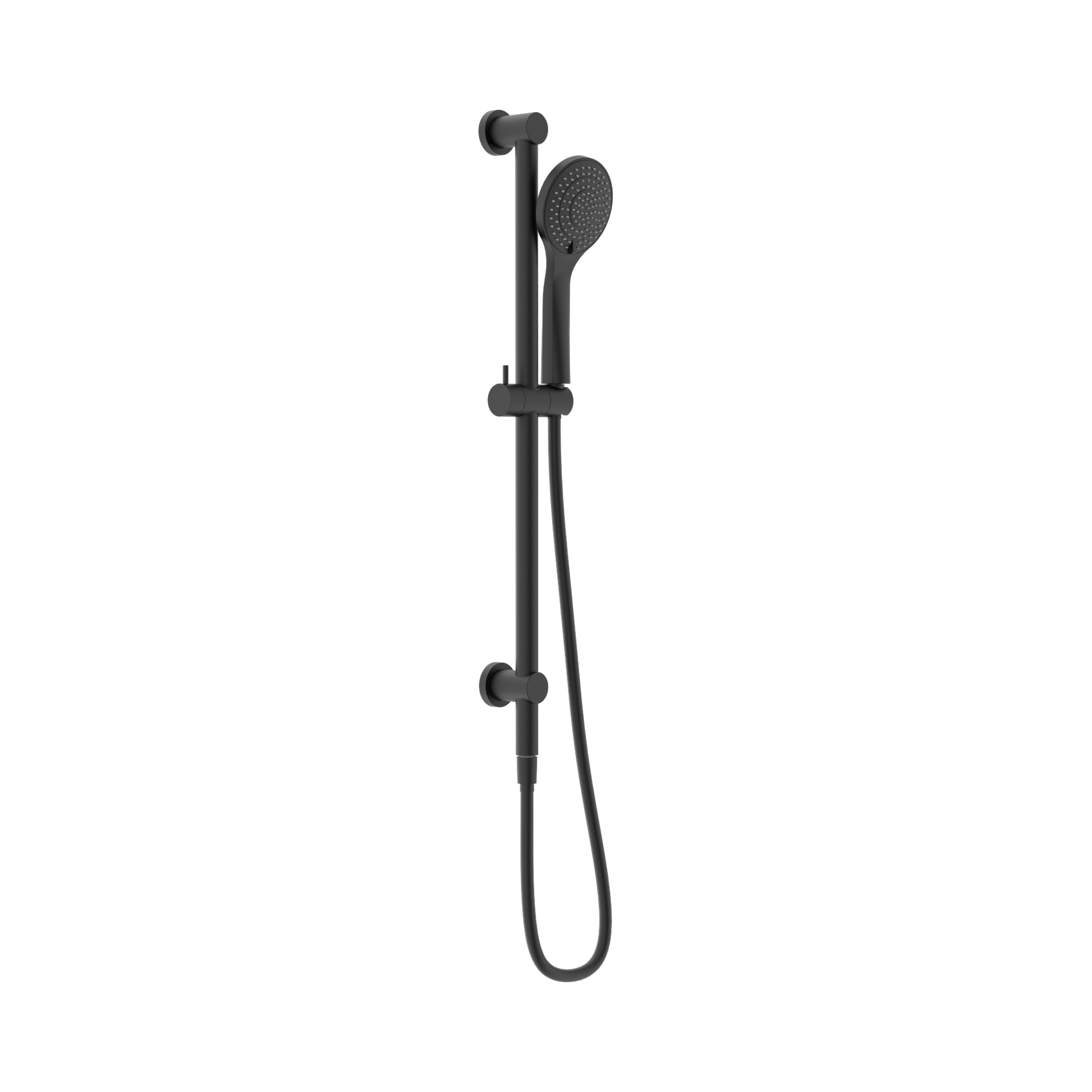NR221905a MB Mecca Shower Rail With Air Shower Matte Black image 1