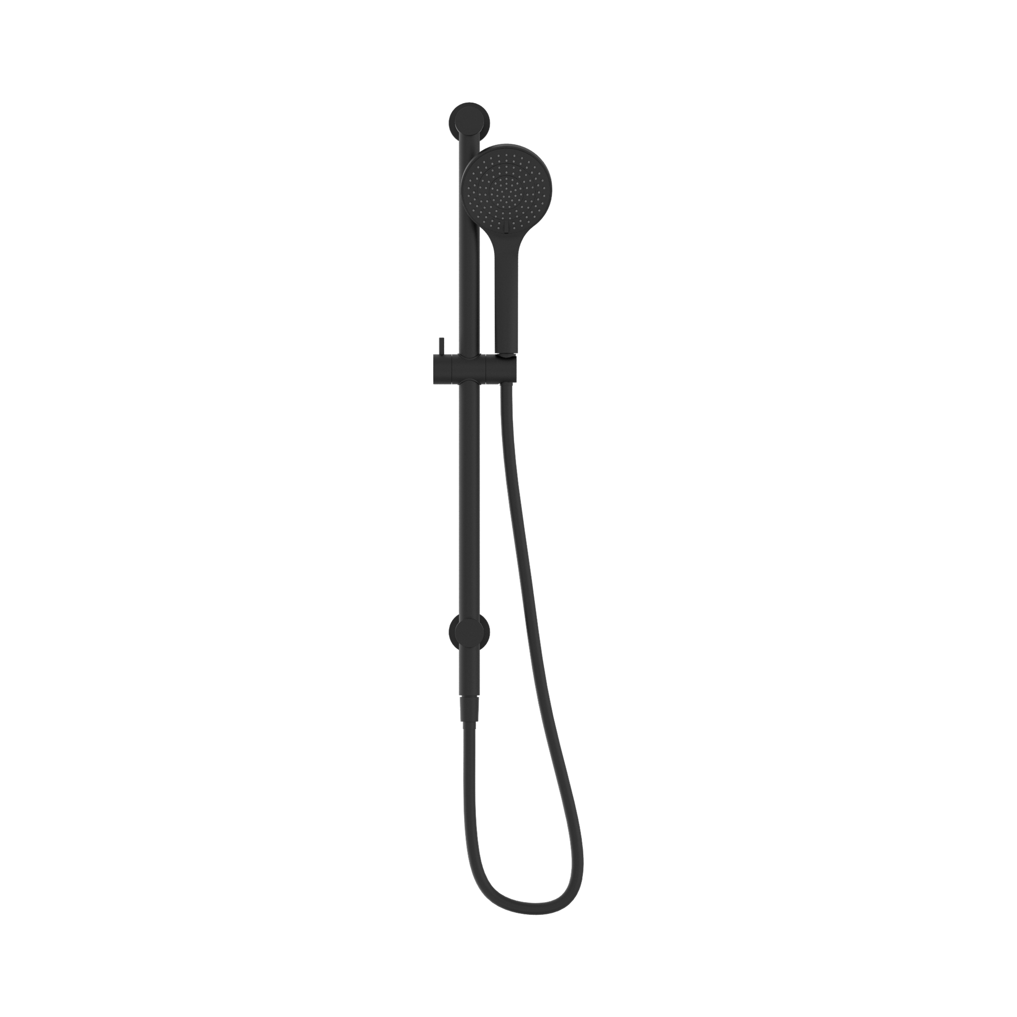 NR221905a MB Mecca Shower Rail With Air Shower Matte Black image 2
