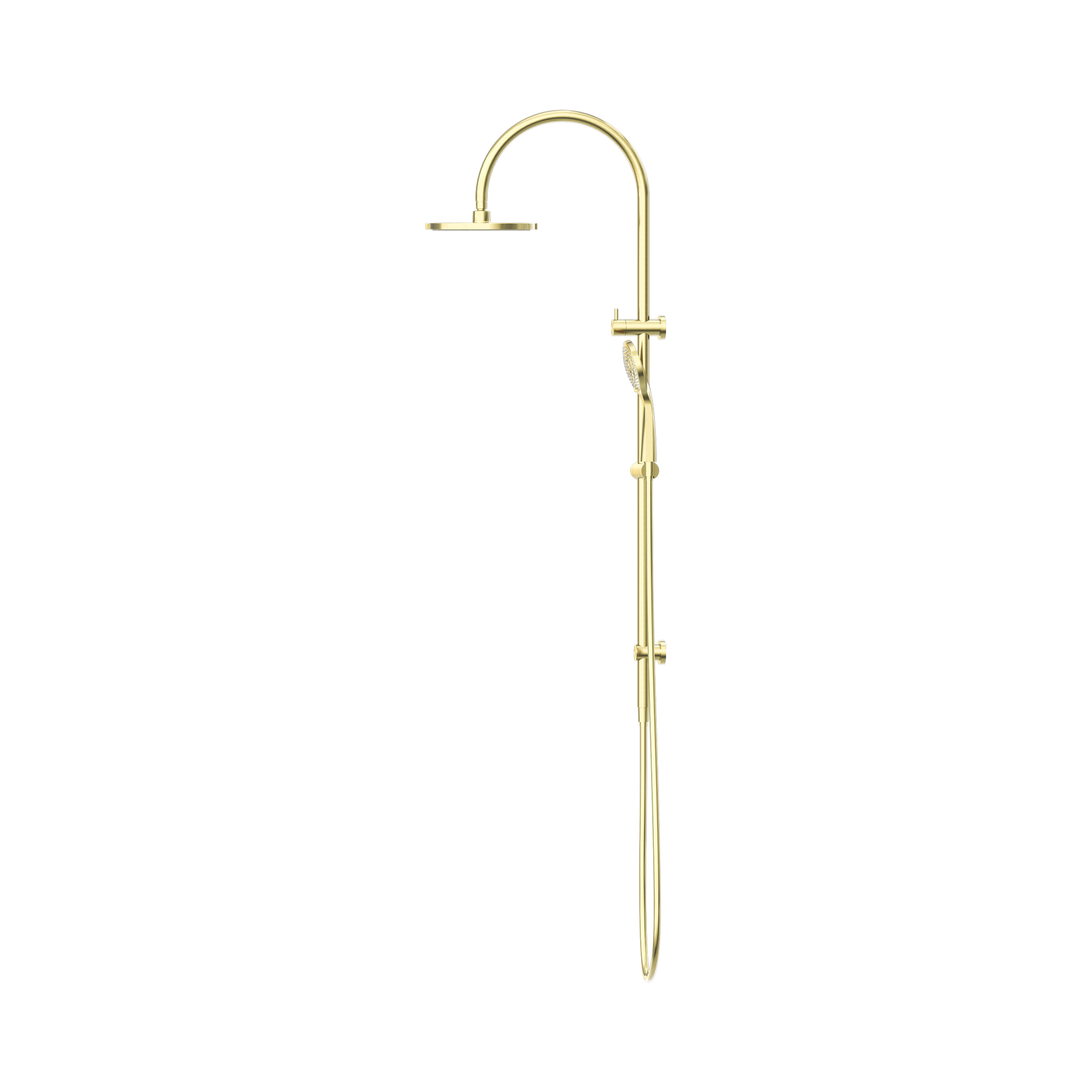 NR221905b BG Mecca Twin Shower With Air Shower Brushed Gold image 3