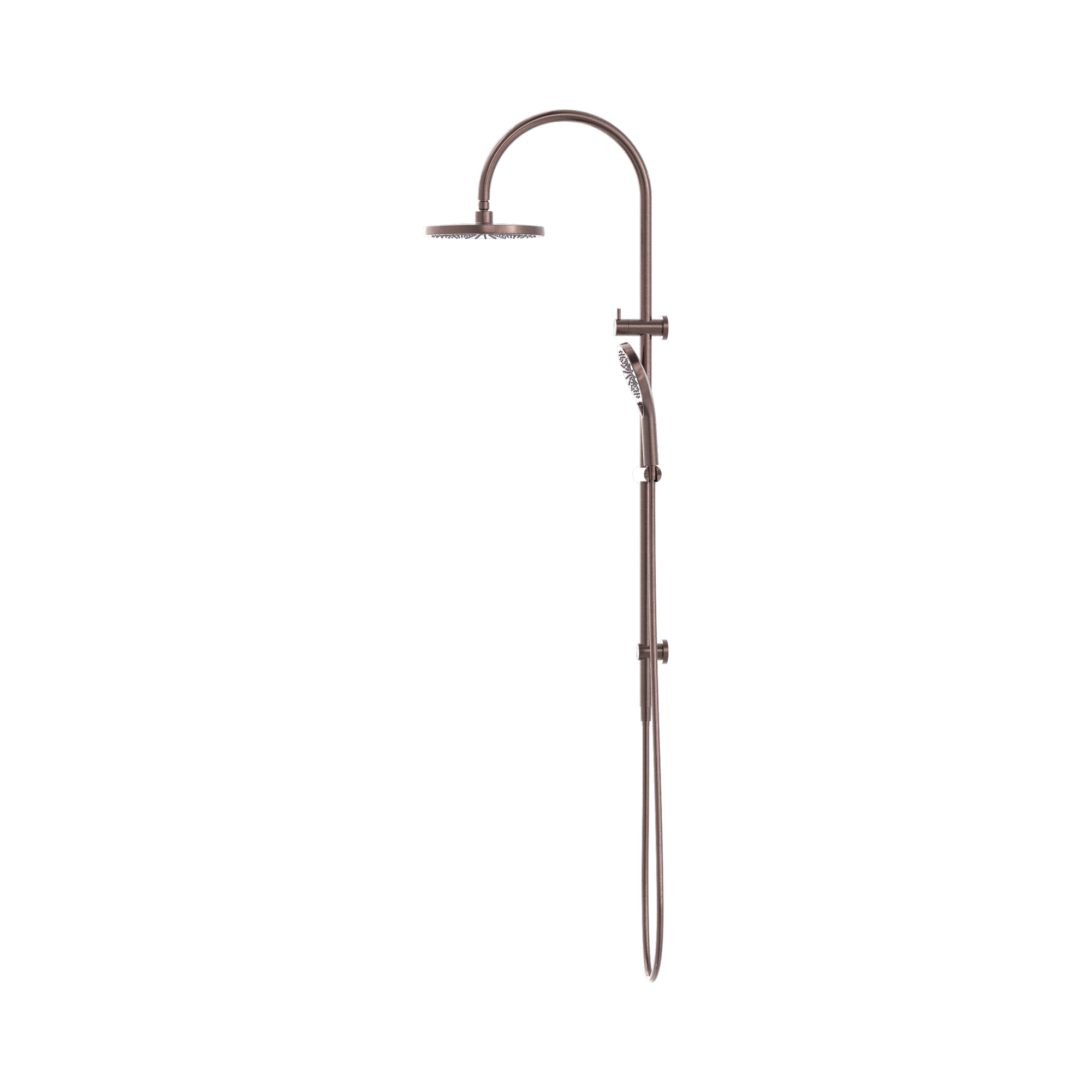 NR221905e BZ Mecca Twin Shower Brushed Bronze image 2
