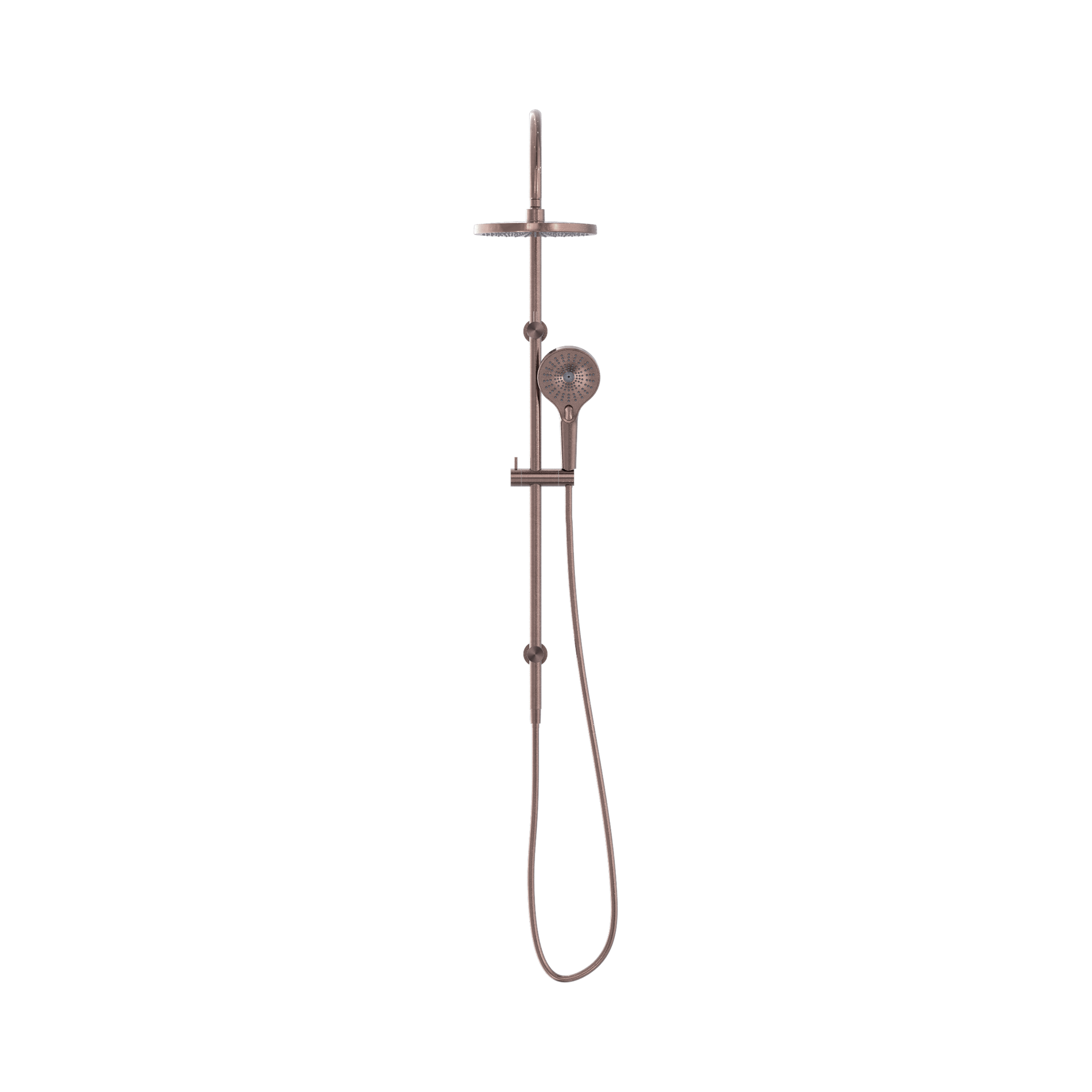 NR221905e BZ Mecca Twin Shower Brushed Bronze image 3