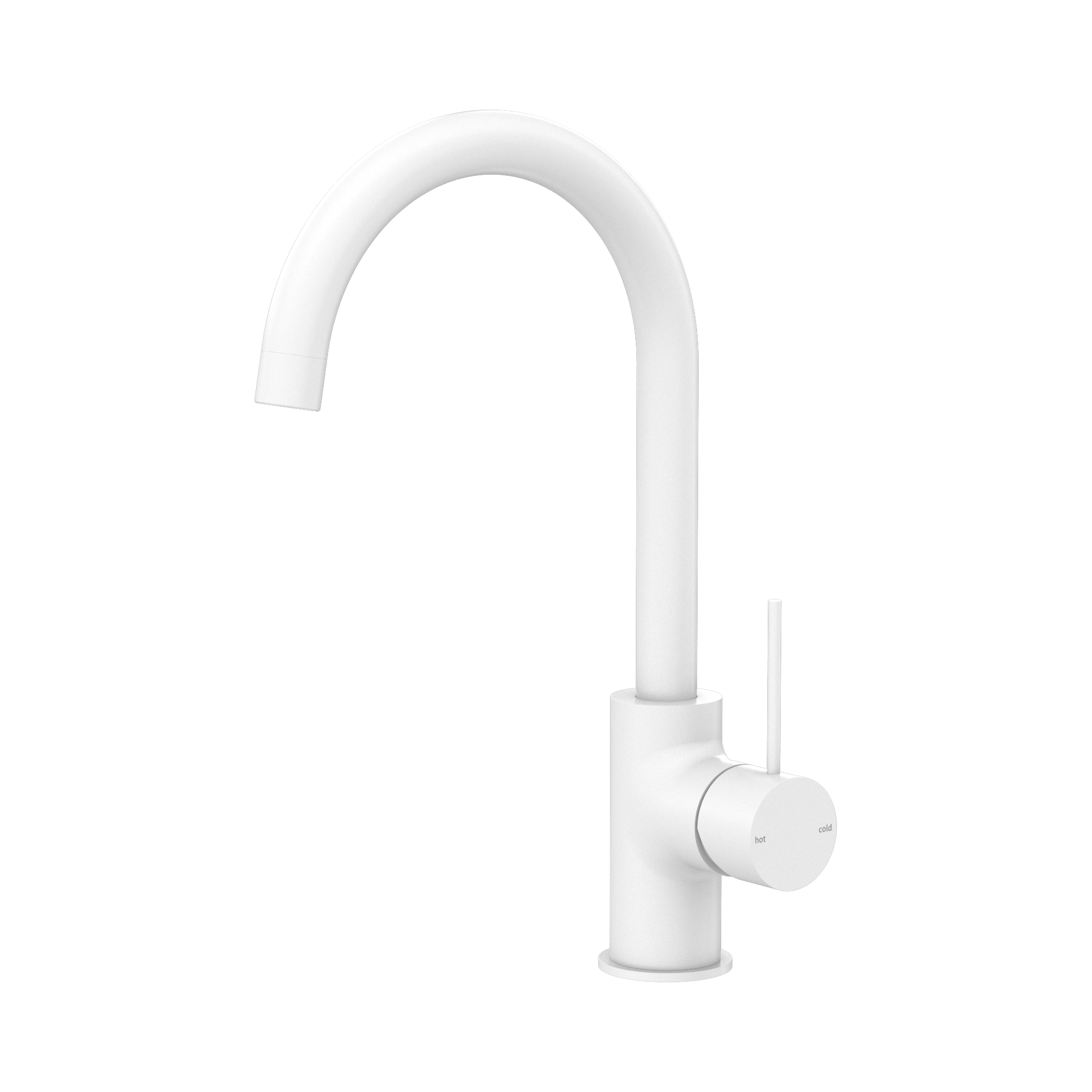 NR221907 MW Mecca Kitchen Mixer Matte White image 1