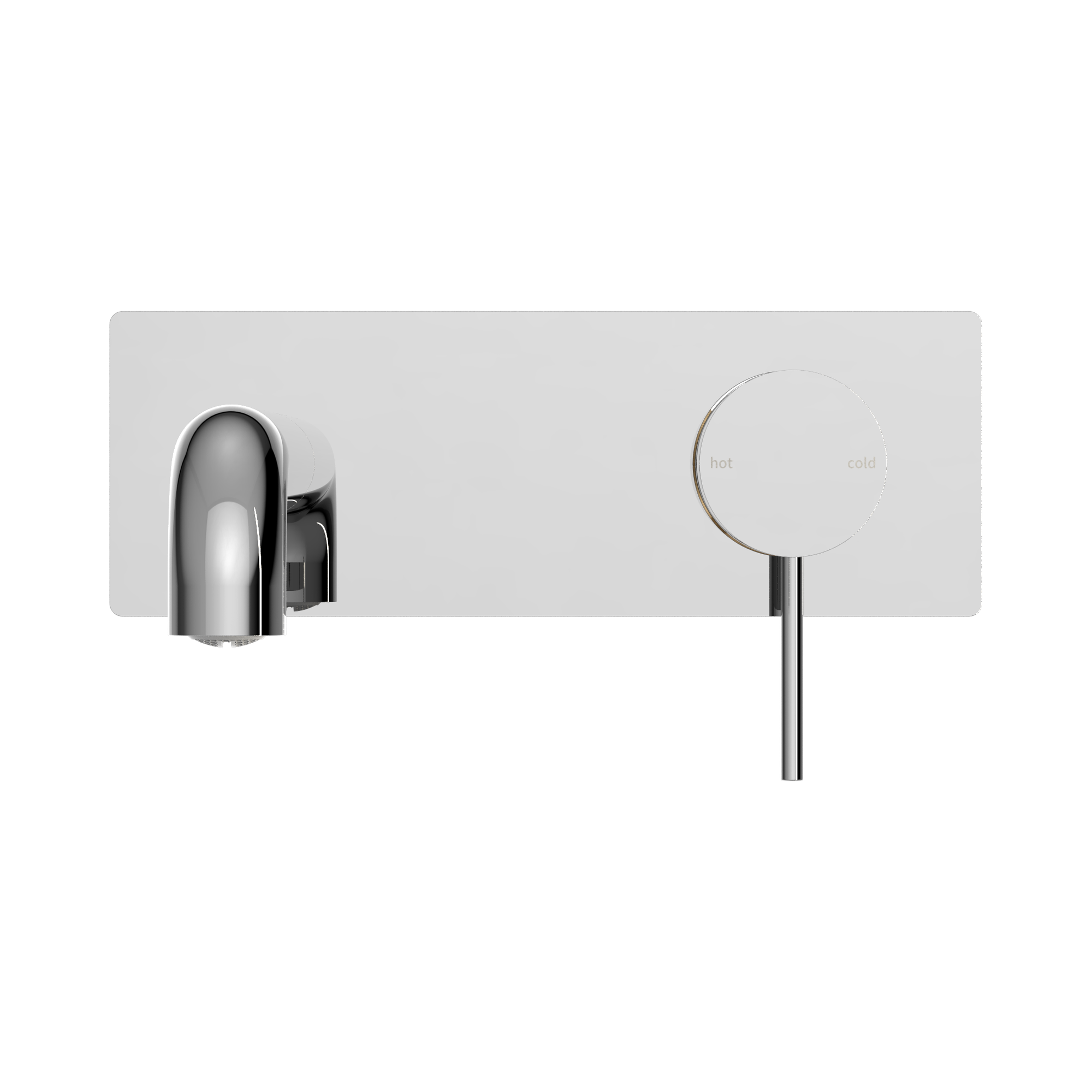 NR221907a185 CH Mecca Wall Basin Mixer 185mm Spout Chrome image 2