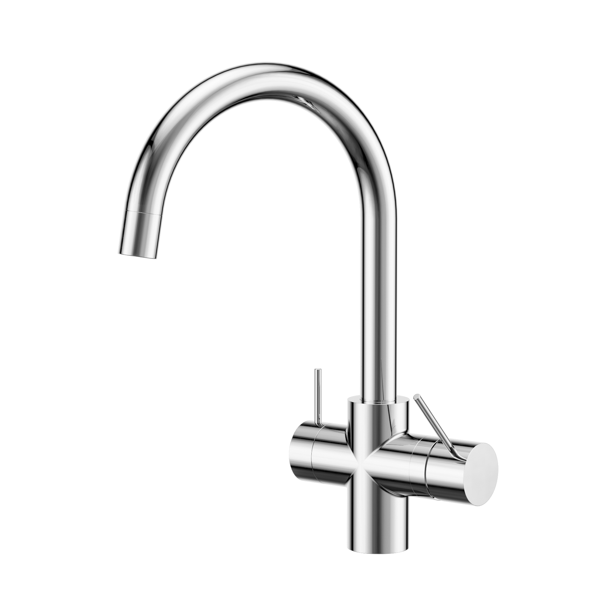 NR221907e CH Mecca 3 Way Filtered Mixer Tap Chrome image 1
