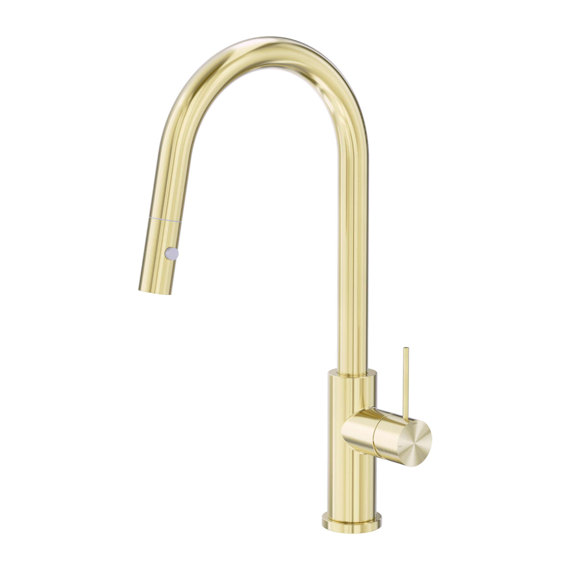 NR221908 BG Mecca Pull Out Sink Mixer With Vegie Spray Function Brushed Gold image 1