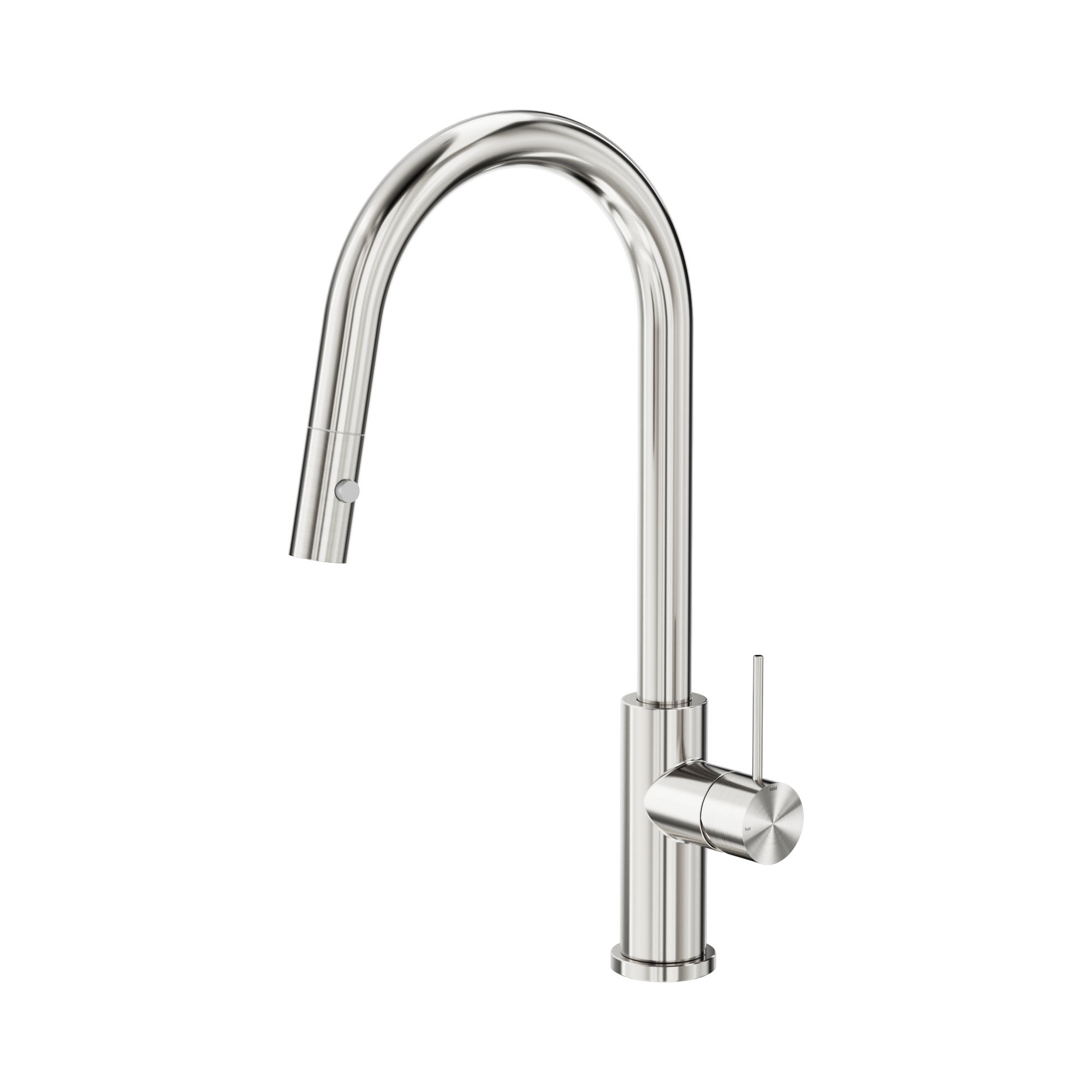 NR221908 BN Mecca Pull Out Sink Mixer With Vegie Spray Function Brushed Nickel image 1
