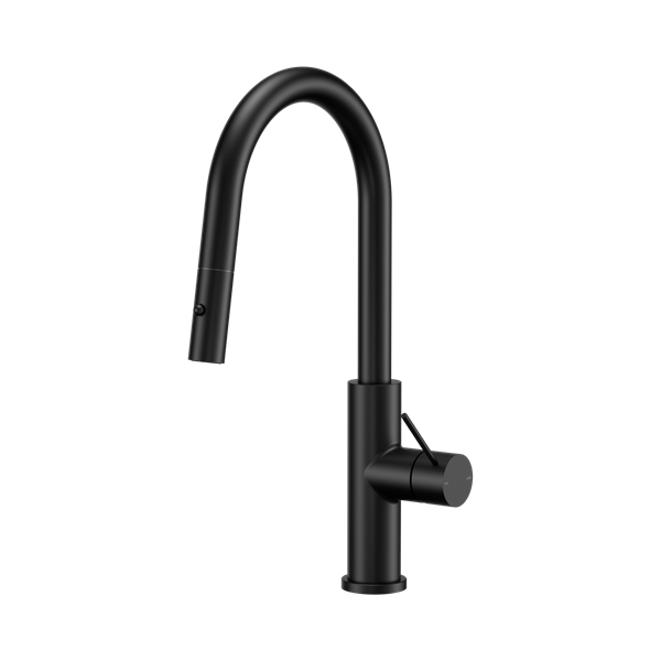 NR221908a MB Mecca Smart Sensor Pull Out Kitchen Mixer Matte Black Thumb