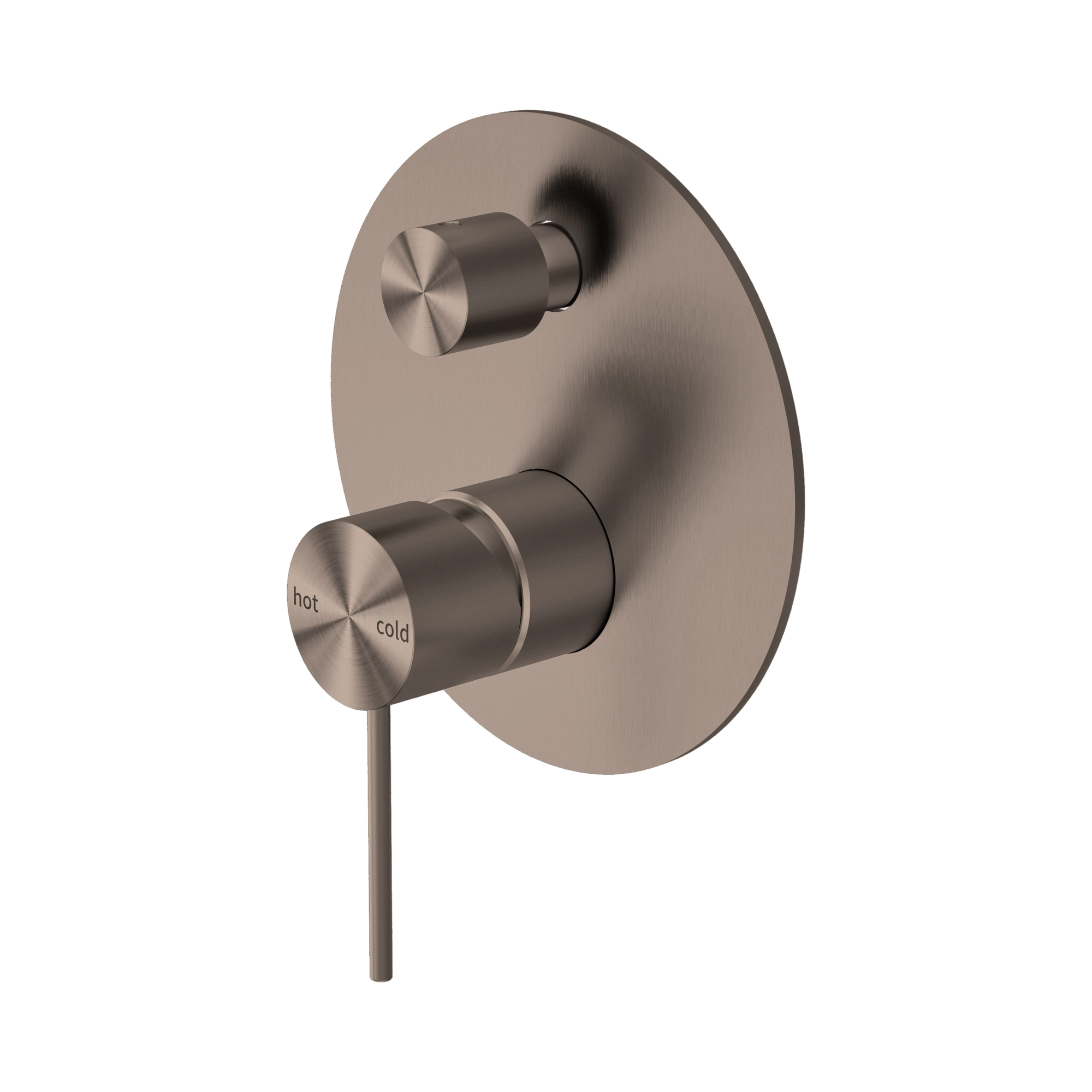 NR221909a BZ Mecca Shower Mixer With Divertor Brushed Bronze image 1