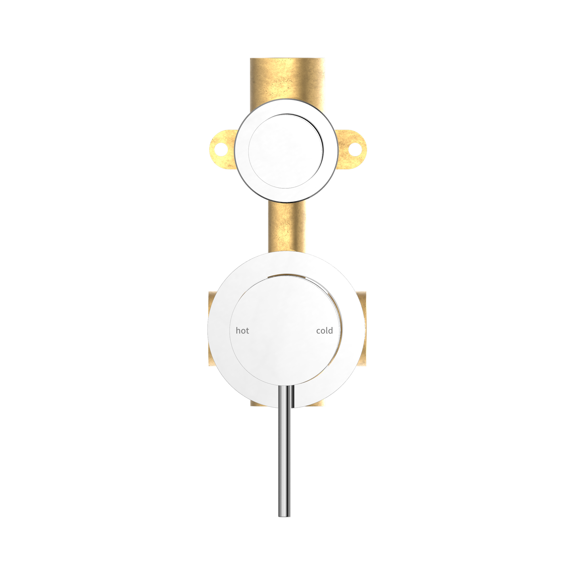 NR221909t CH Mecca Shower Mixer With Divertor Separate Back Plate Chrome image 2