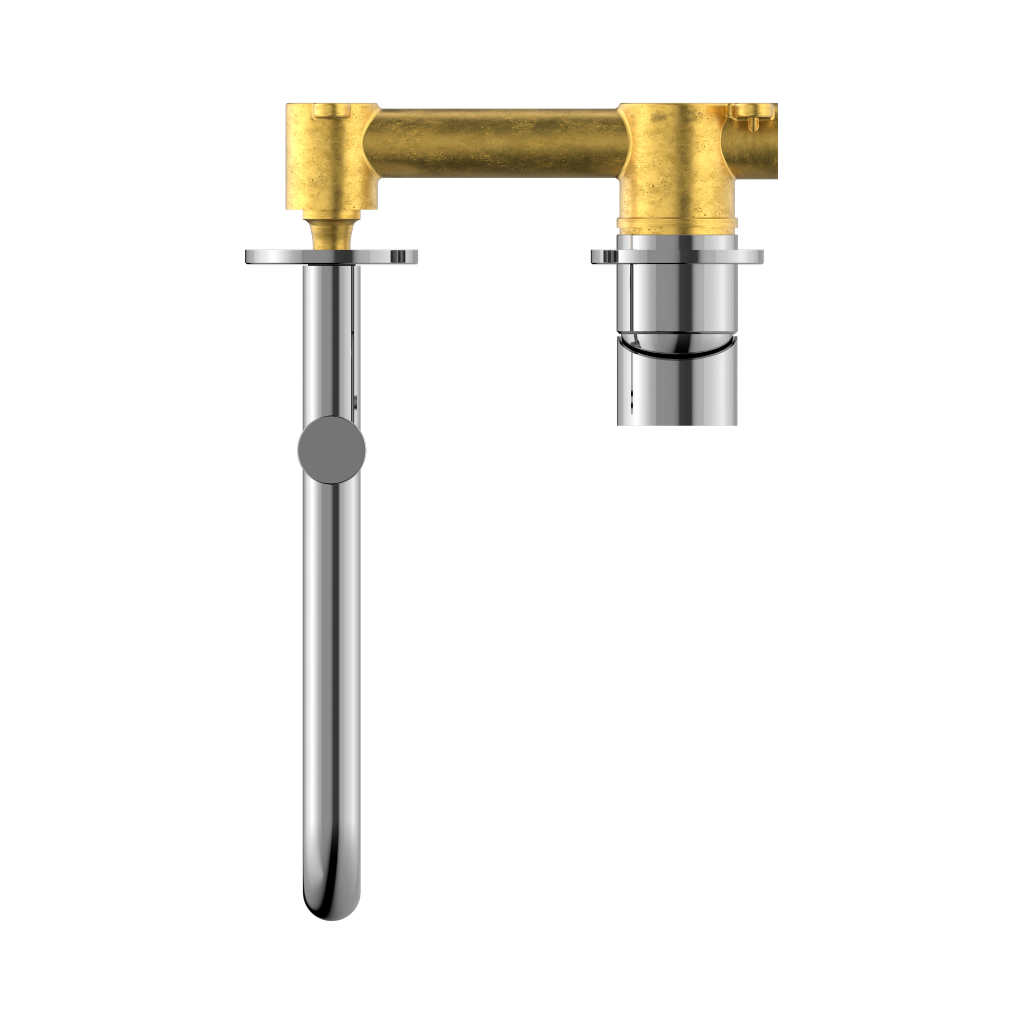 NR221910 RCH Mecca Wall Basin Bath Mixer Swivel Spout 225mm Chrome image 2