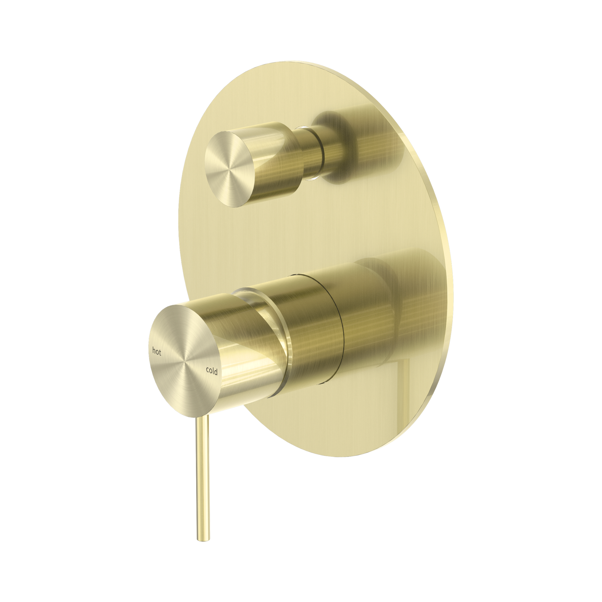 NR221911 ABG Mecca Shower Mixer With Divertor Brushed Gold image 1