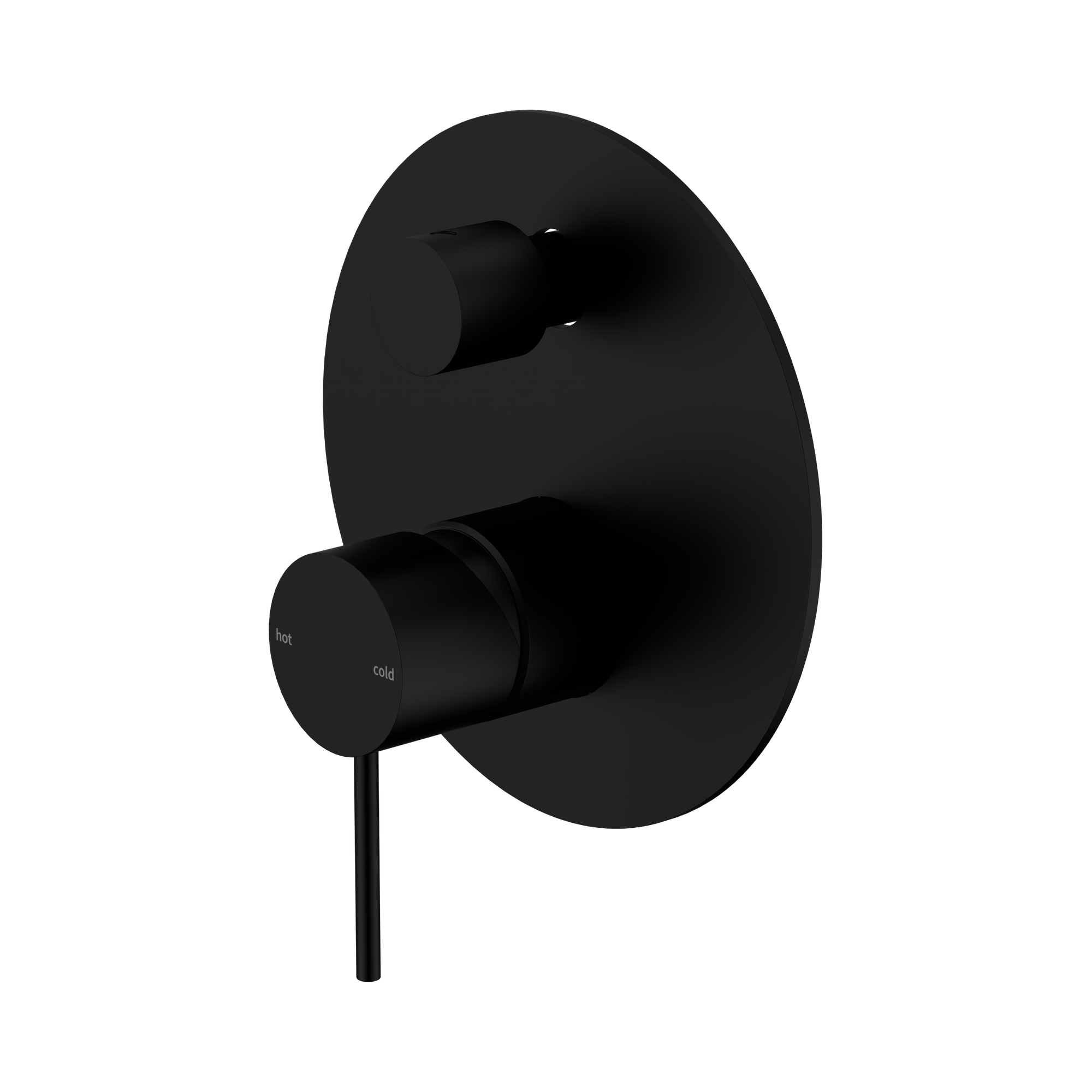 NR221911 AMB Mecca Shower Mixer With Divertor Matte Black image 1