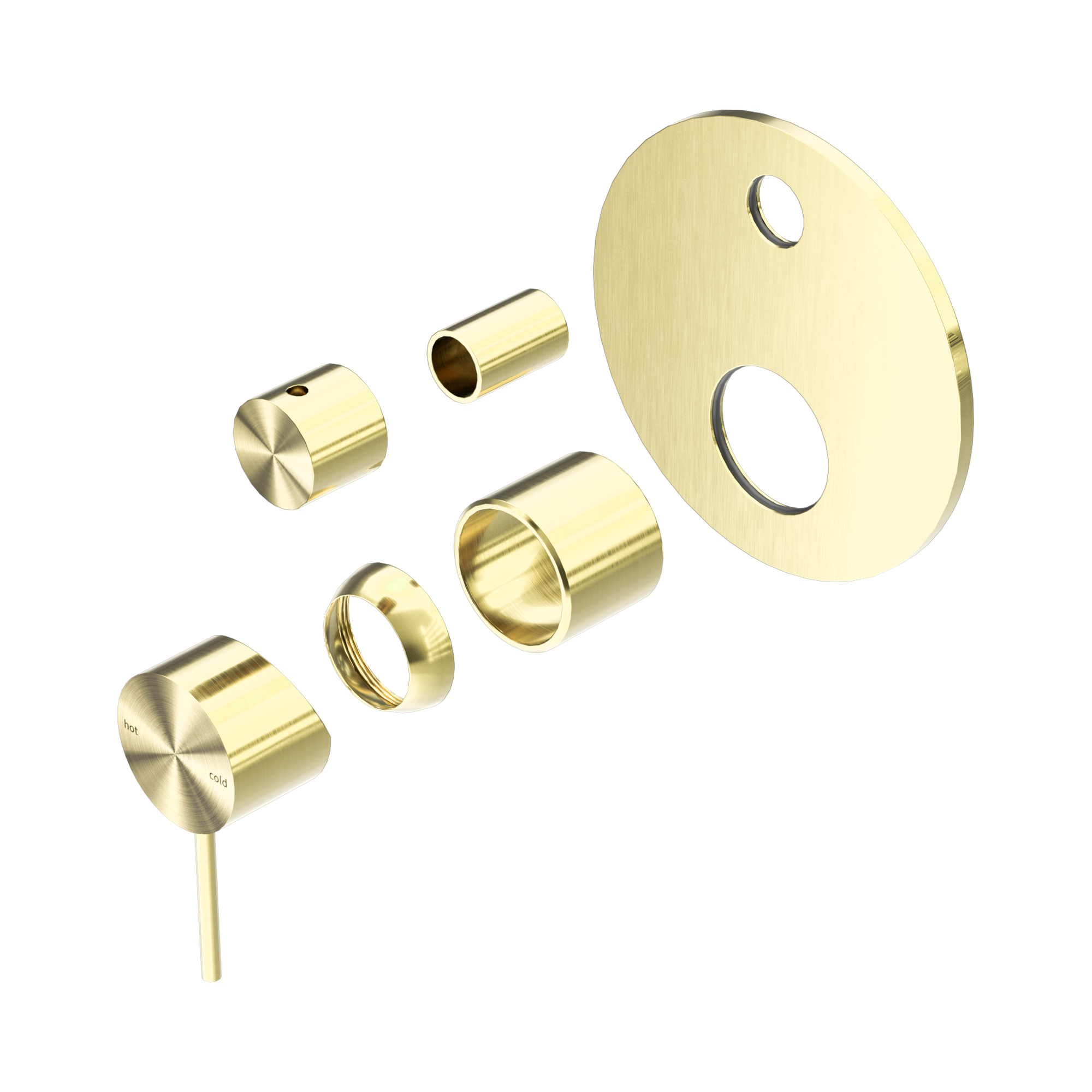 NR221911 ATBG Mecca Shower Mixer With Divertor Trim Kits Only Brushed Gold image 1