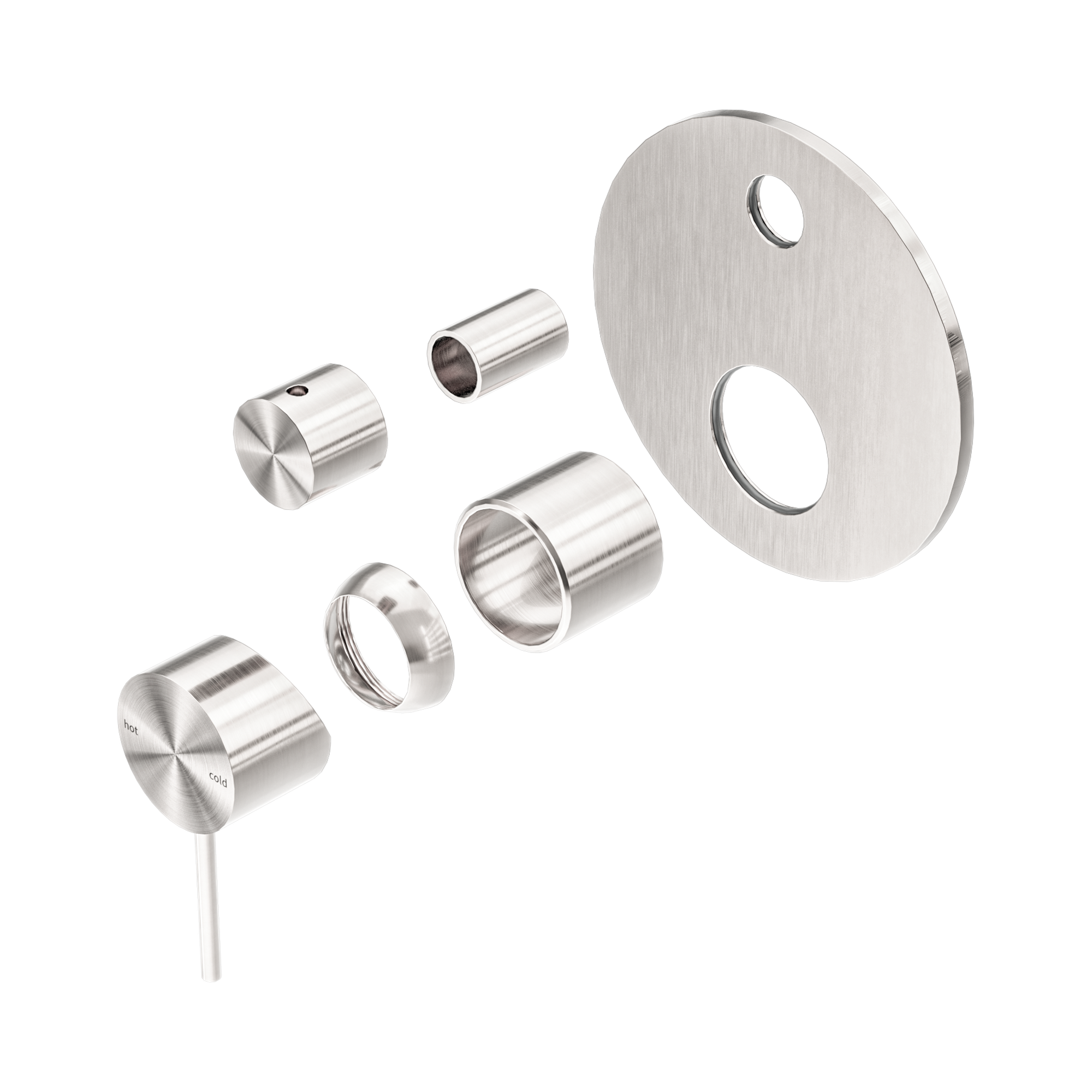 NR221911 ATBN Mecca Shower Mixer With Divertor Trim Kits Only Brushed Nickel image 1