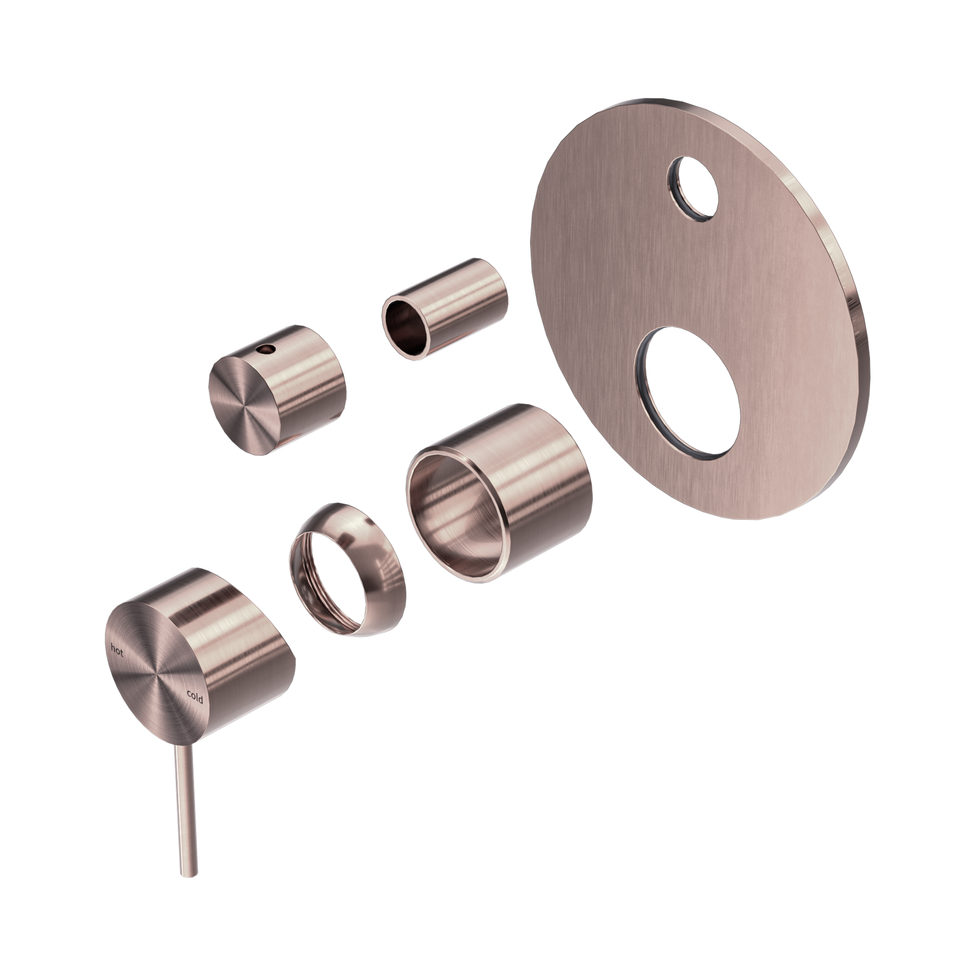 NR221911 ATBZ Mecca Shower Mixer With Divertor Trim Kits Only Brushed Bronze image 1