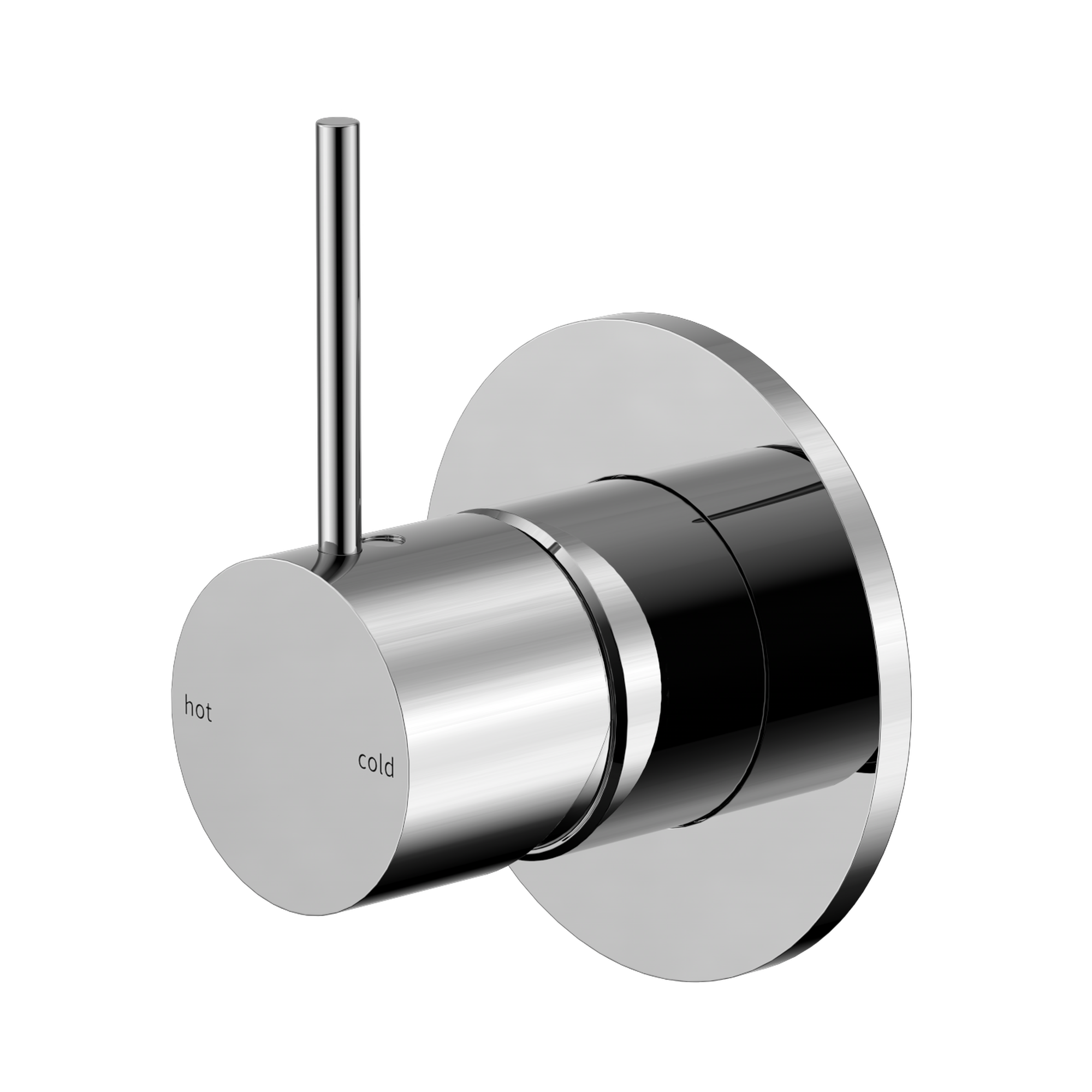 NR221911 BCH Mecca Shower Mixer Handle Up 80mm Plate Chrome image 1