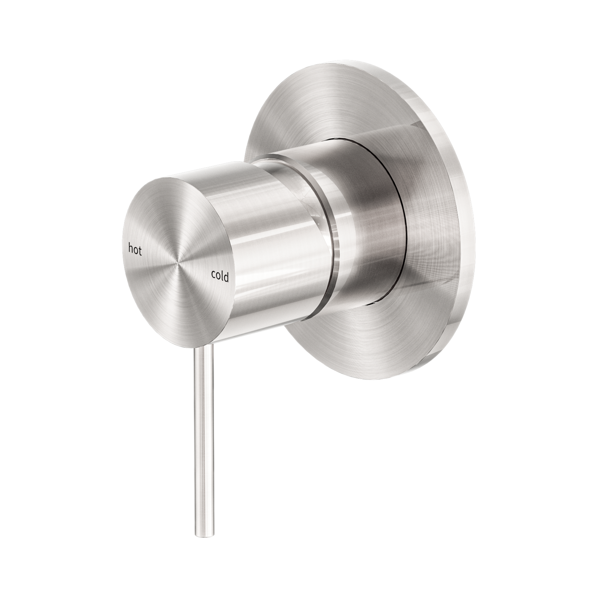 NR221911 BN Mecca Shower Mixer 80mm Plate Brushed Nickel image 1