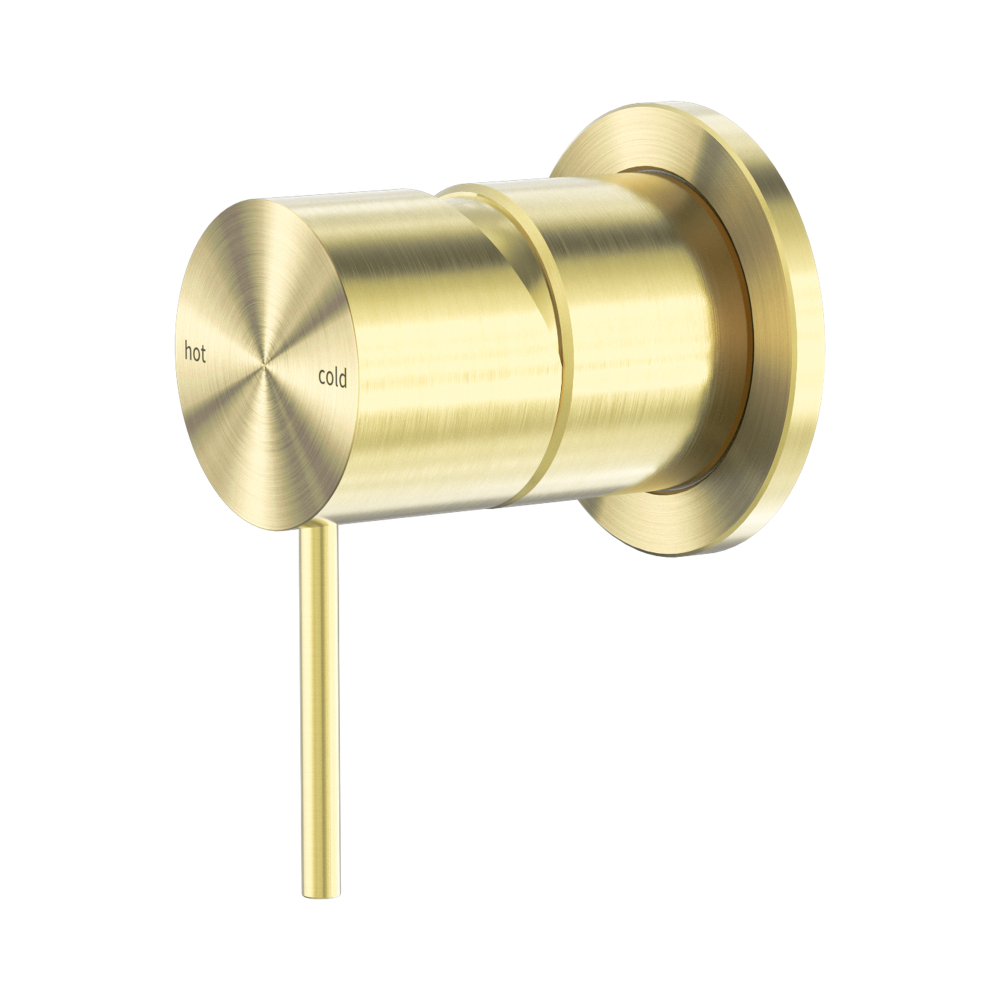 NR221911 HBG Mecca Shower Mixer 60mm Plate Brushed Gold image 1