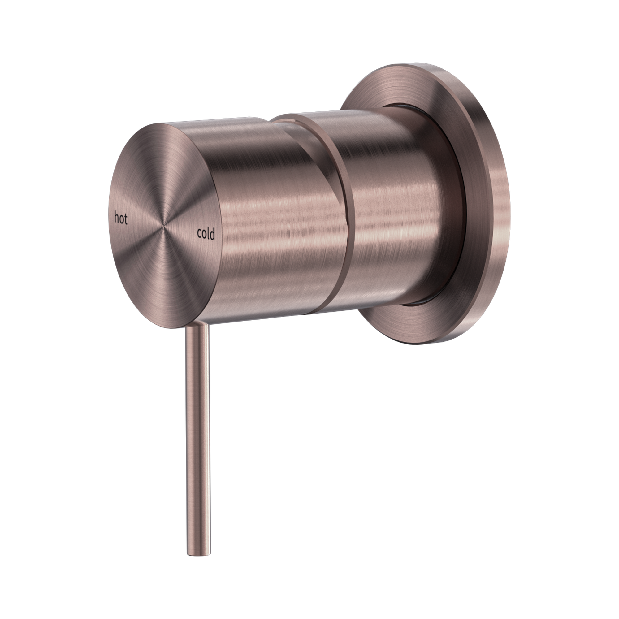 NR221911 HBZ Mecca Shower Mixer 60mm Plate Brushed Bronze image 1