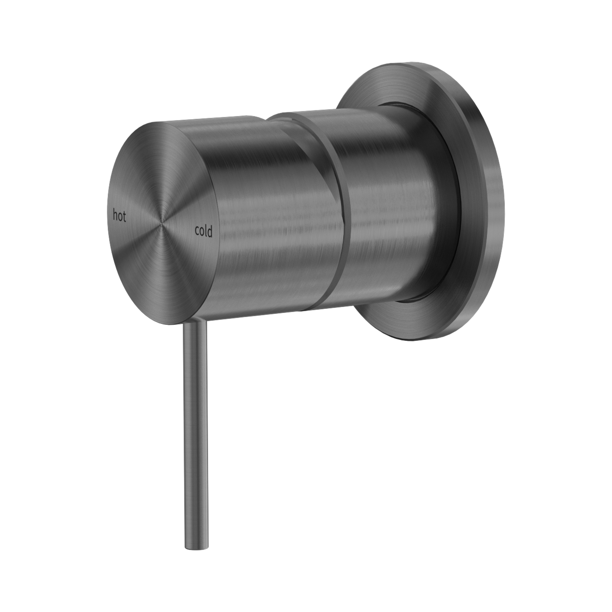 NR221911 HGM Mecca Shower Mixer 60mm Plate Gun Metal image 1