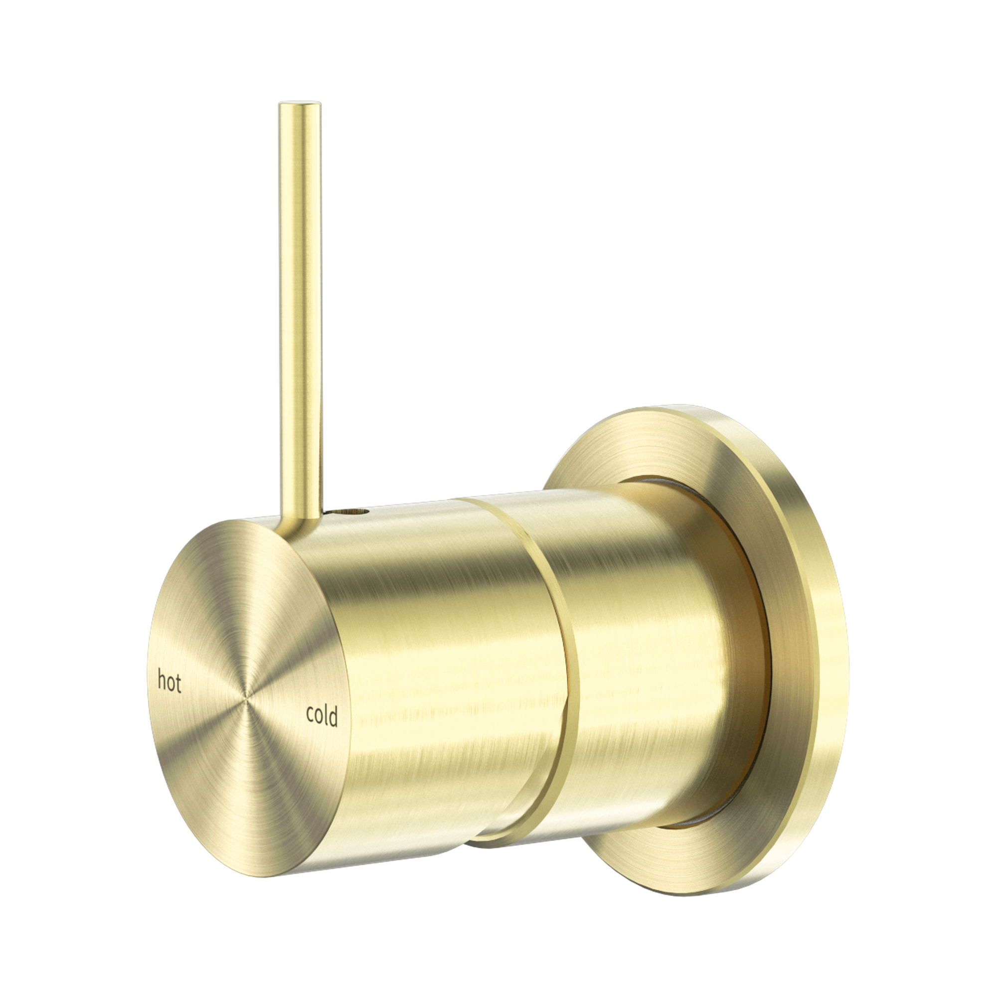 NR221911 JBG Mecca Shower Mixer 60mm Handle Up Plate Brushed Gold image 1
