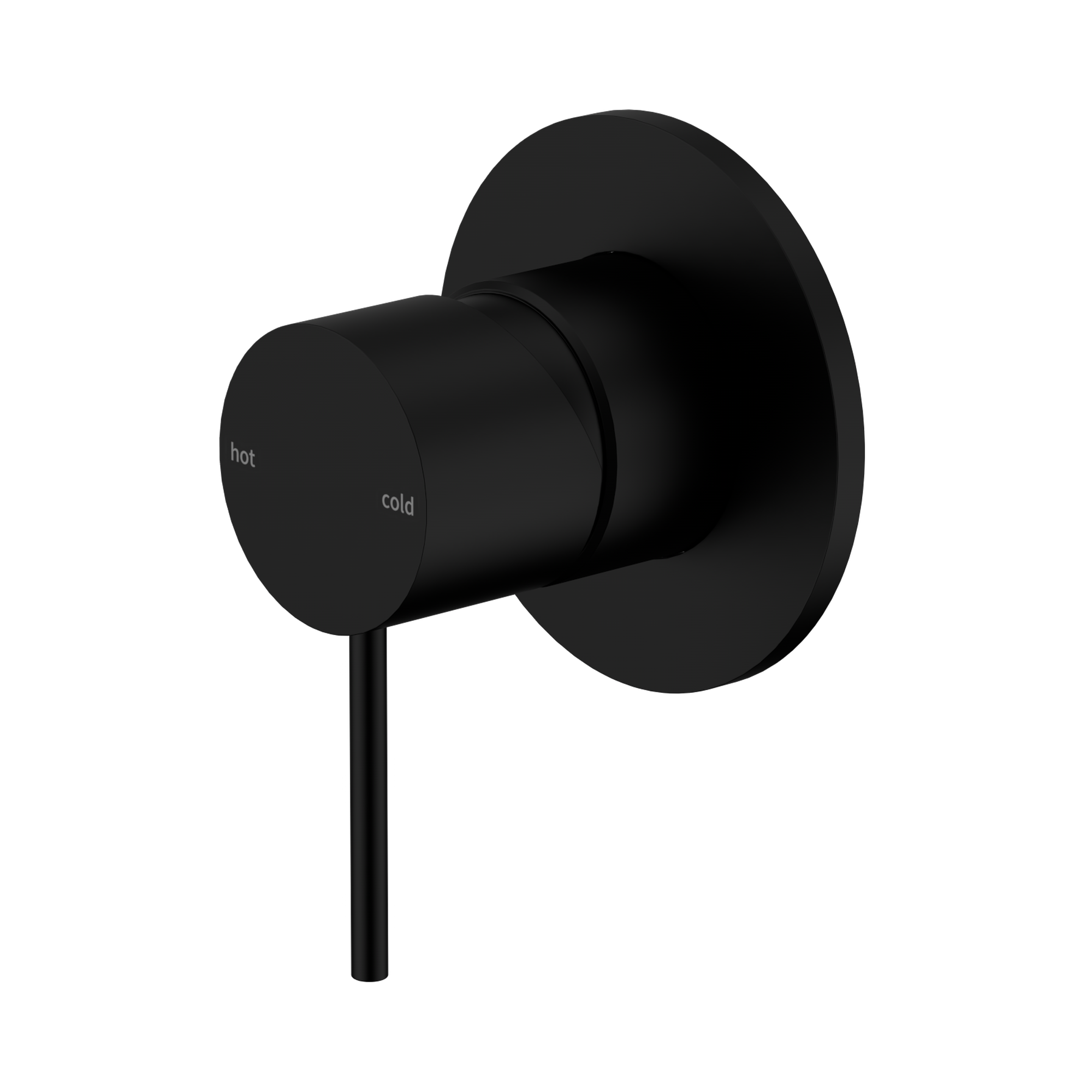 NR221911 MB Mecca Shower Mixer 80mm Plate Matte Black image 1