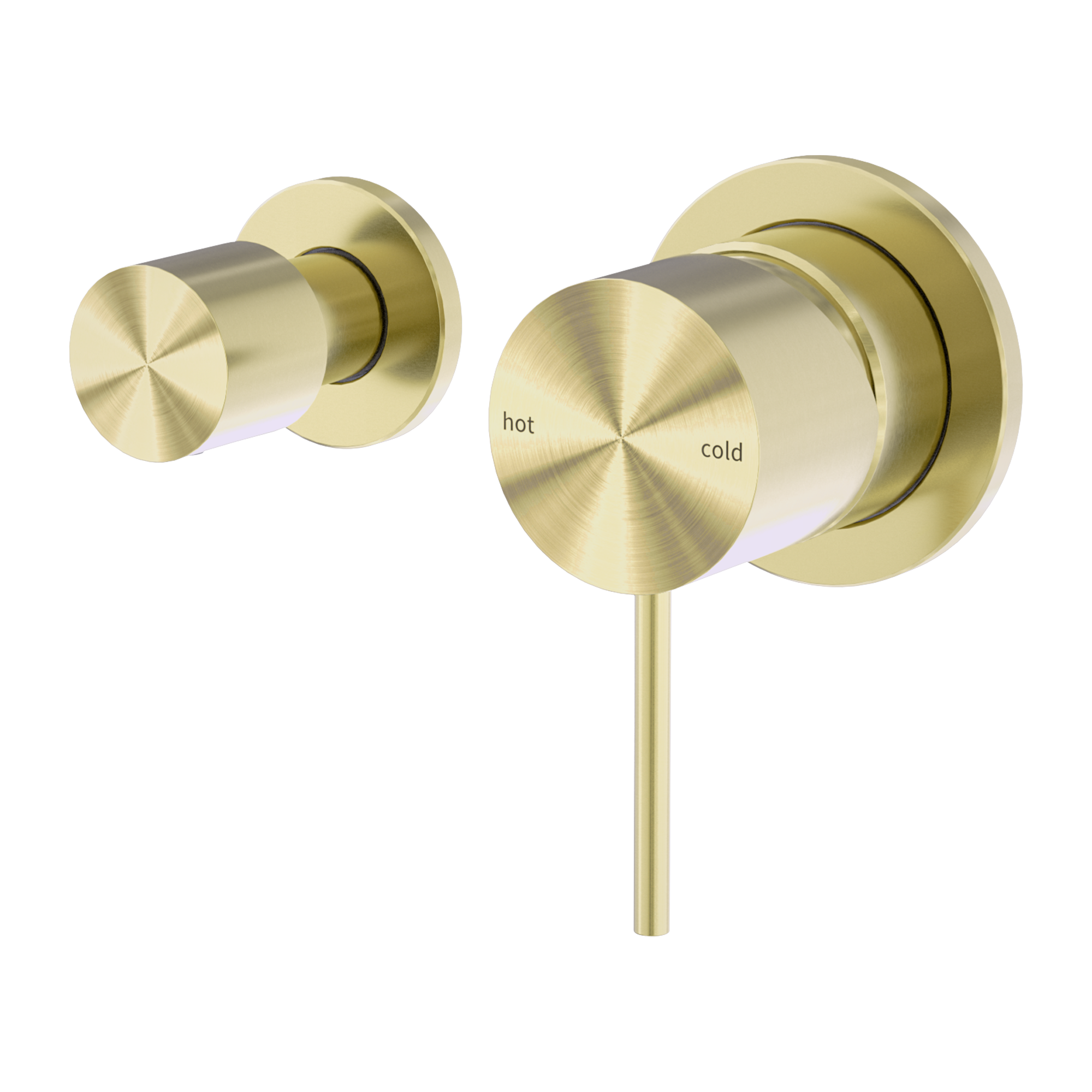 NR221911 UBG Mecca Shower Mixer With Horizontal 2 Way Diverter Brushed Gold image 1