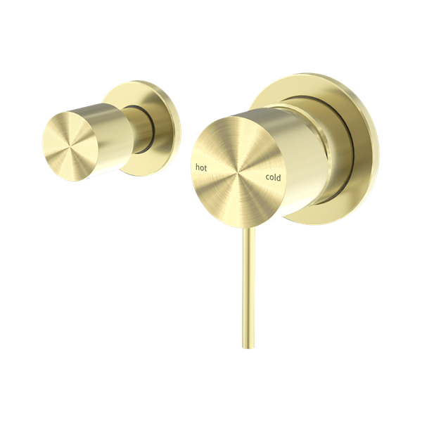 NR221911 UBG Mecca Shower Mixer With Horizontal 2 Way Divertor Brushed Gold Thumb