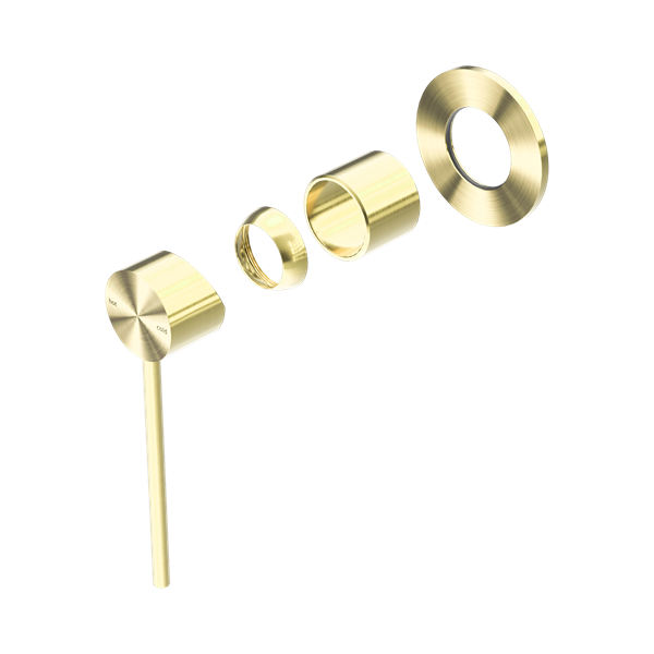 NR221911 XTBG Mecca Care Shower Mixer Trim Kits Only Brushed Gold Thumb
