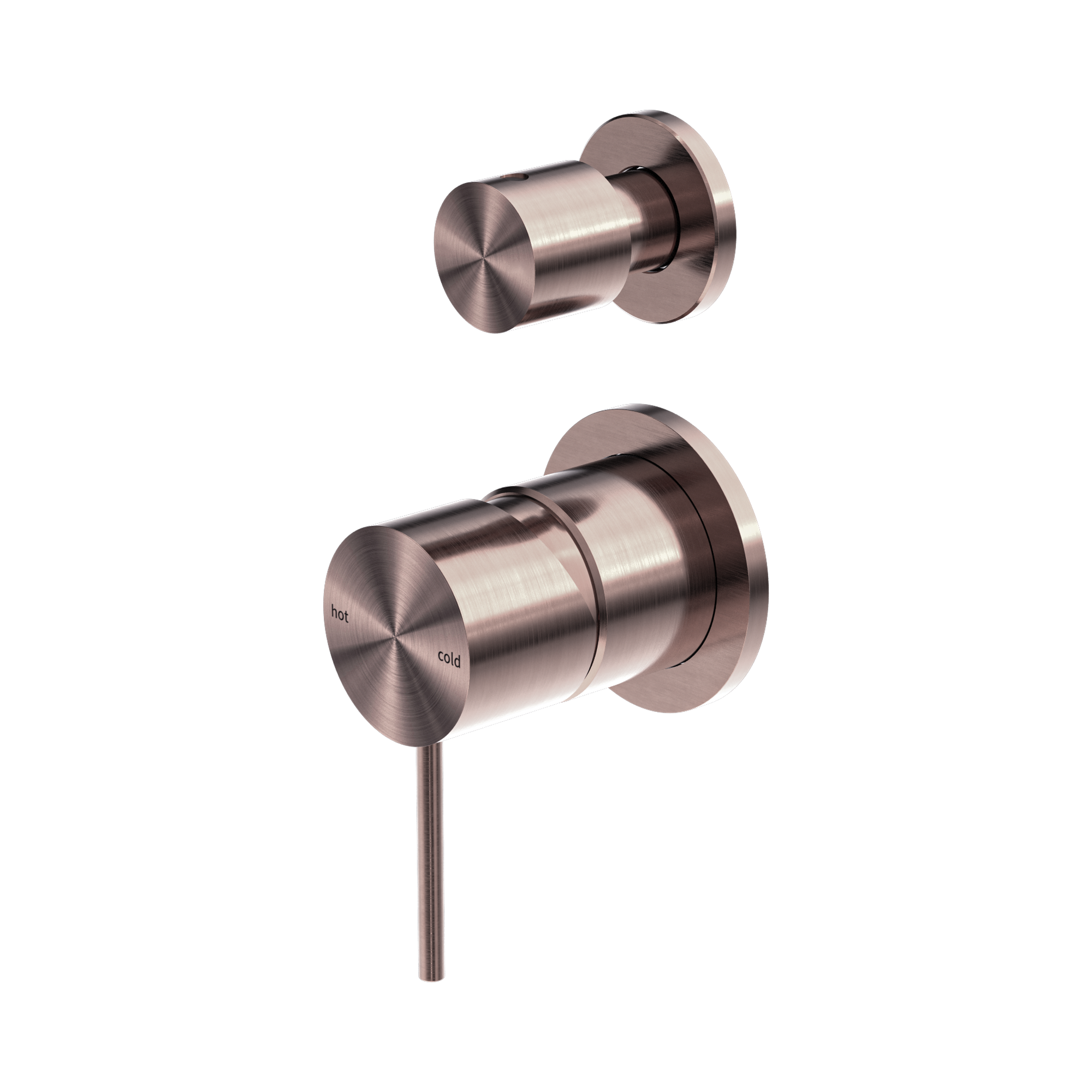 NR221911s BZ Mecca Shower Mixer With Divertor Separate Back Plate Brushed Bronze image 1