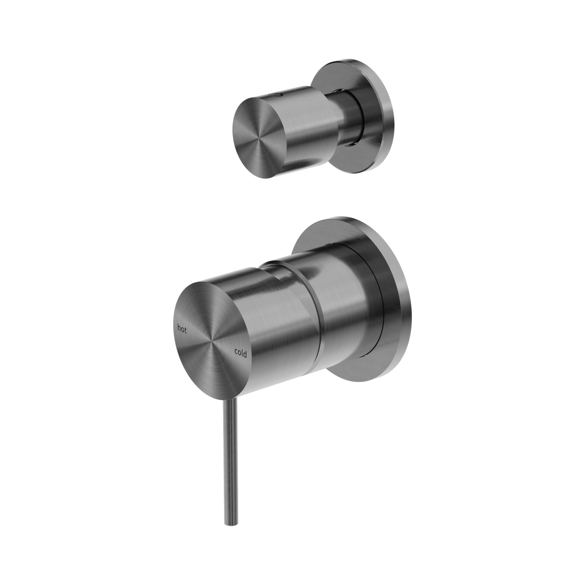 NR221911s GM Mecca Shower Mixer With Divertor Separate Back Plate Gun Metal image 1