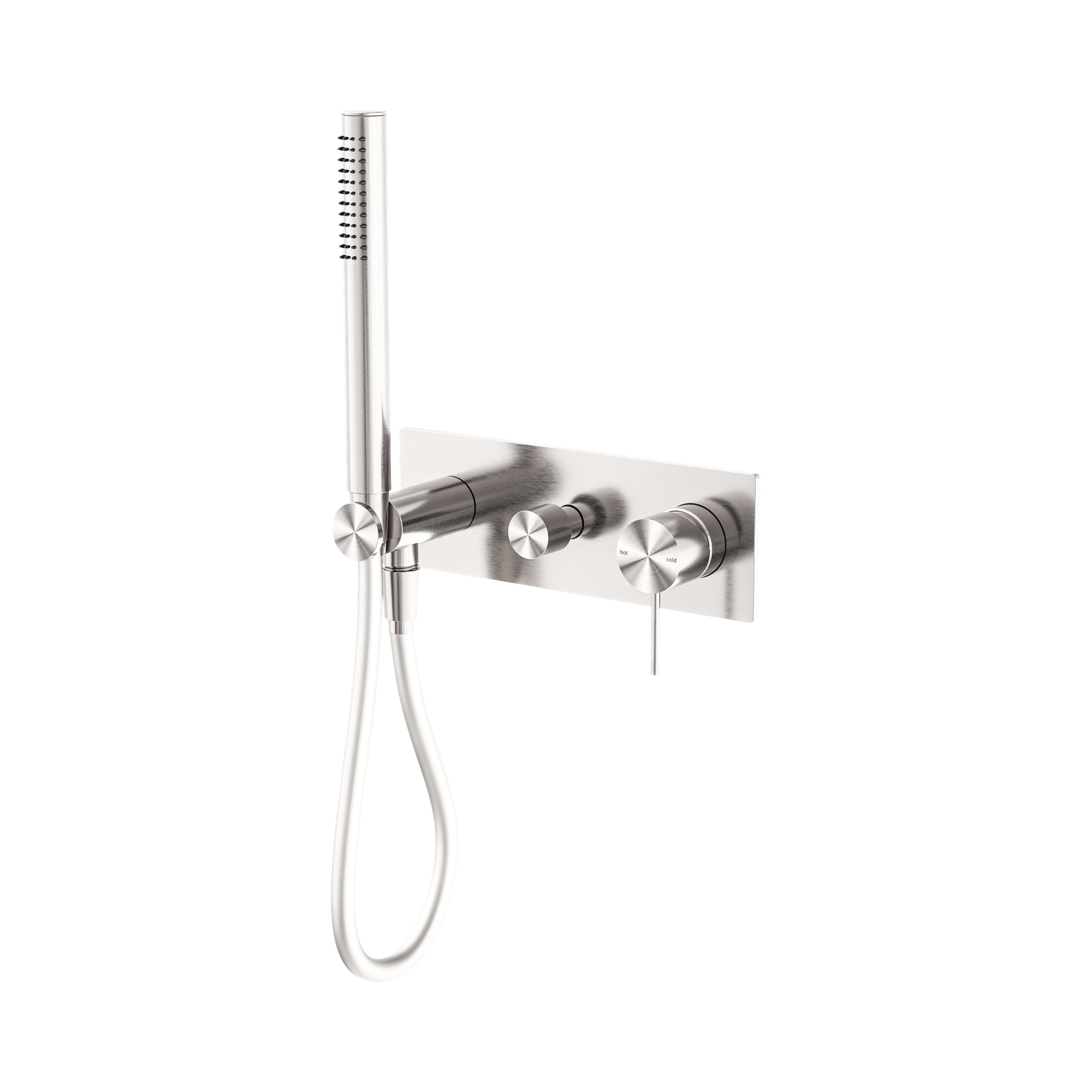 NR221912 EBN Mecca Shower Mixer Divertor System Brushed Nickel image 1