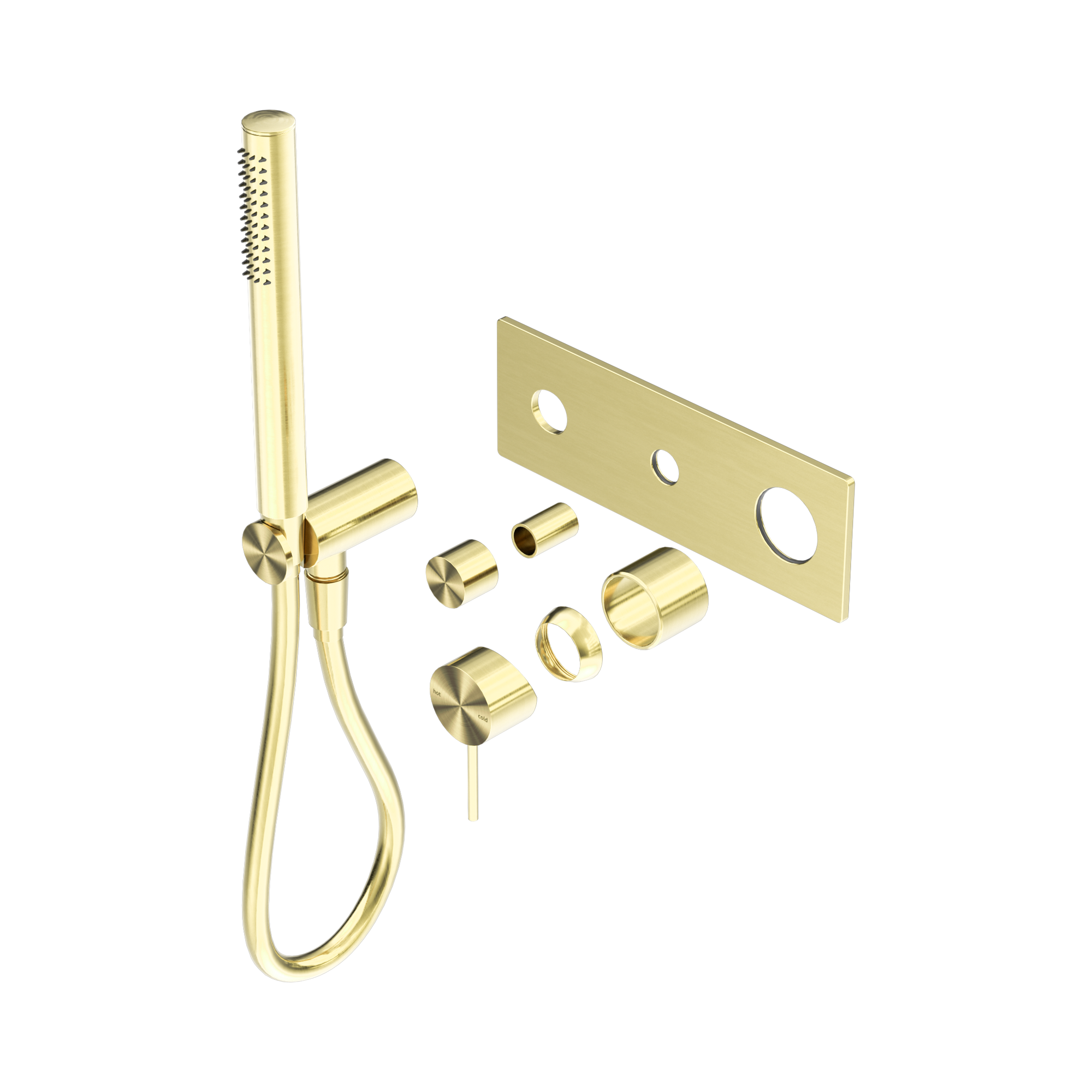 NR221912 ETBG Mecca Shower Mixer Divertor System Trim Kits Only Brushed Gold image 1
