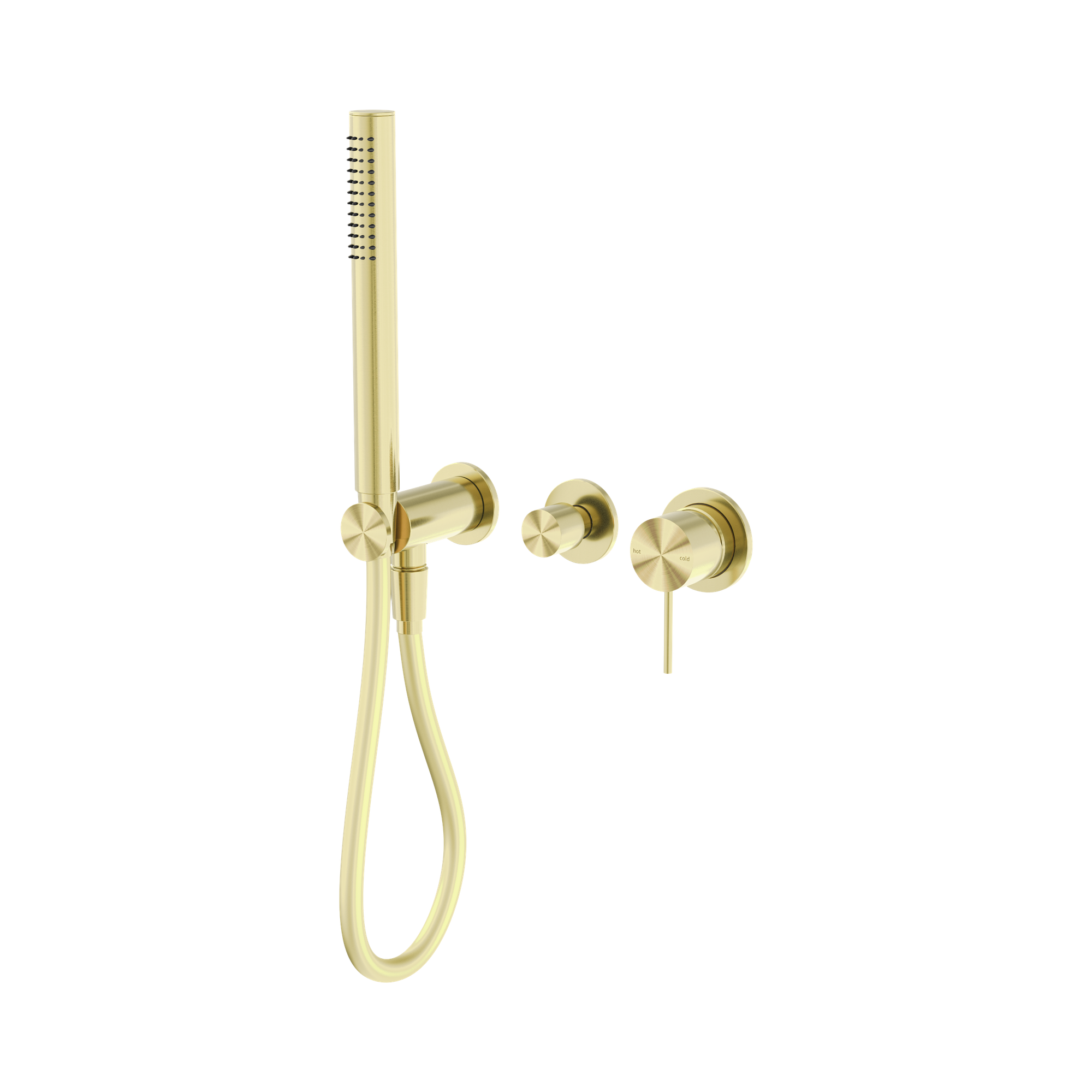 NR221912 FBG Mecca Shower Mixer Divertor System Separate Back Plate Brushed Gold image 1