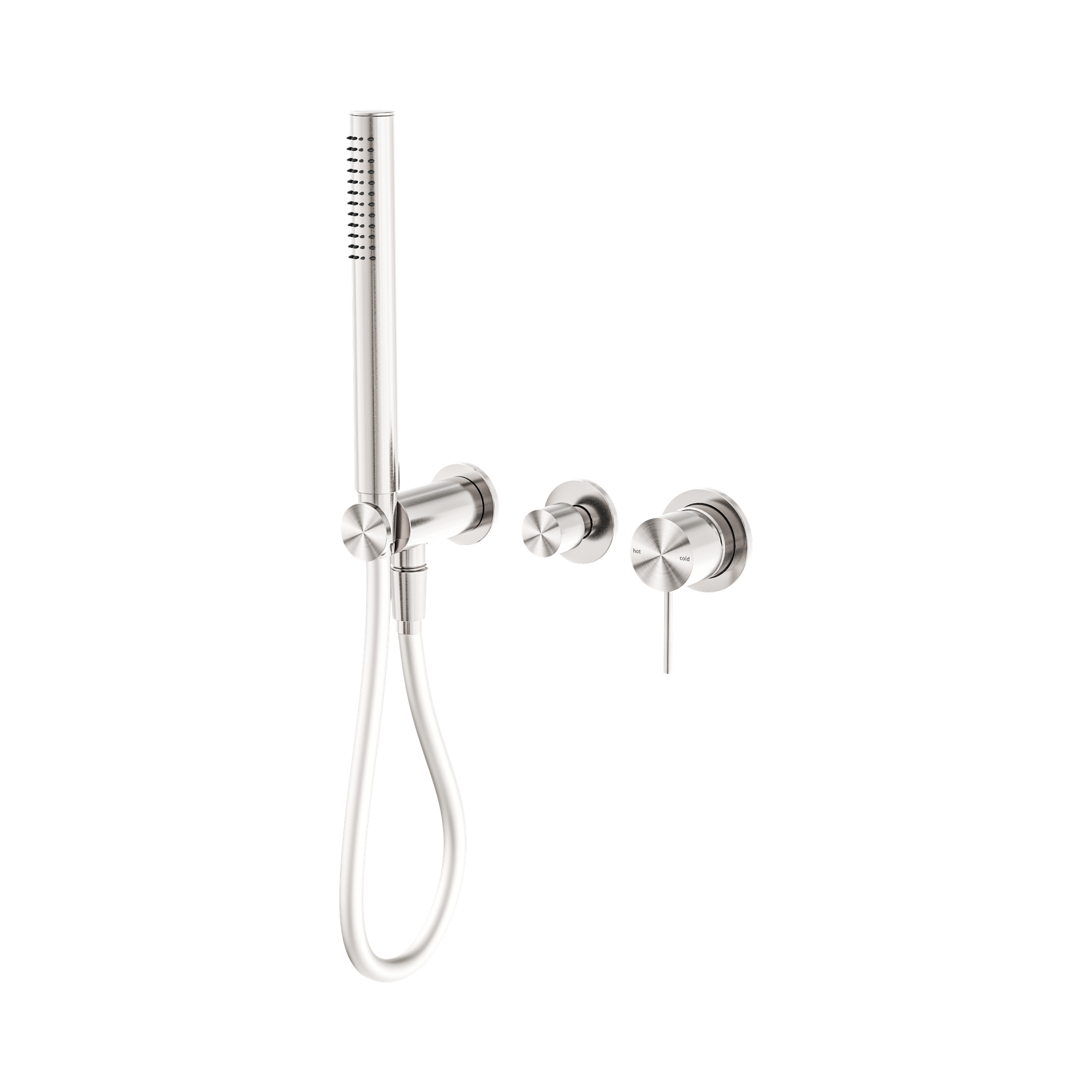 NR221912 FBN Mecca Shower Mixer Divertor System Separate Back Plate Brushed Nickel image 1