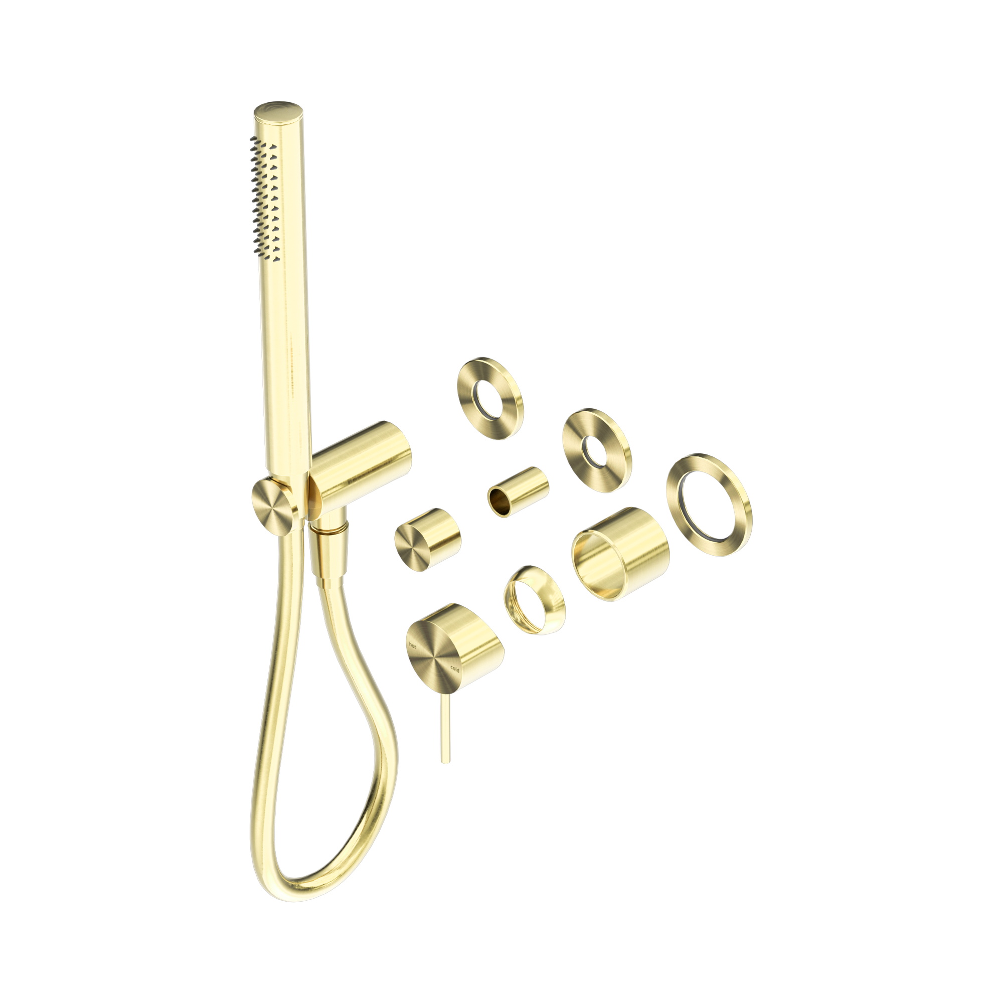 NR221912 FTBG Mecca Shower Mixer Divertor System Separate Back Plate Trim Kits Only Brushed Gold image 1
