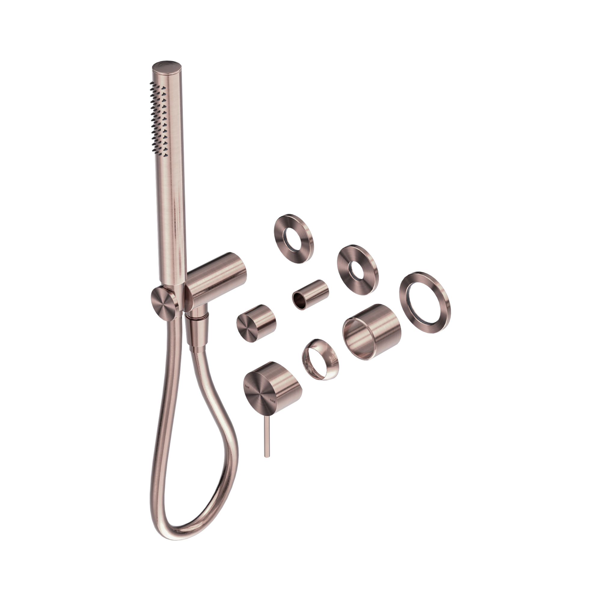 NR221912 FTBZ Mecca Shower Mixer Divertor System Separate Back Plate Trim Kits Only Brushed Bronze image 1