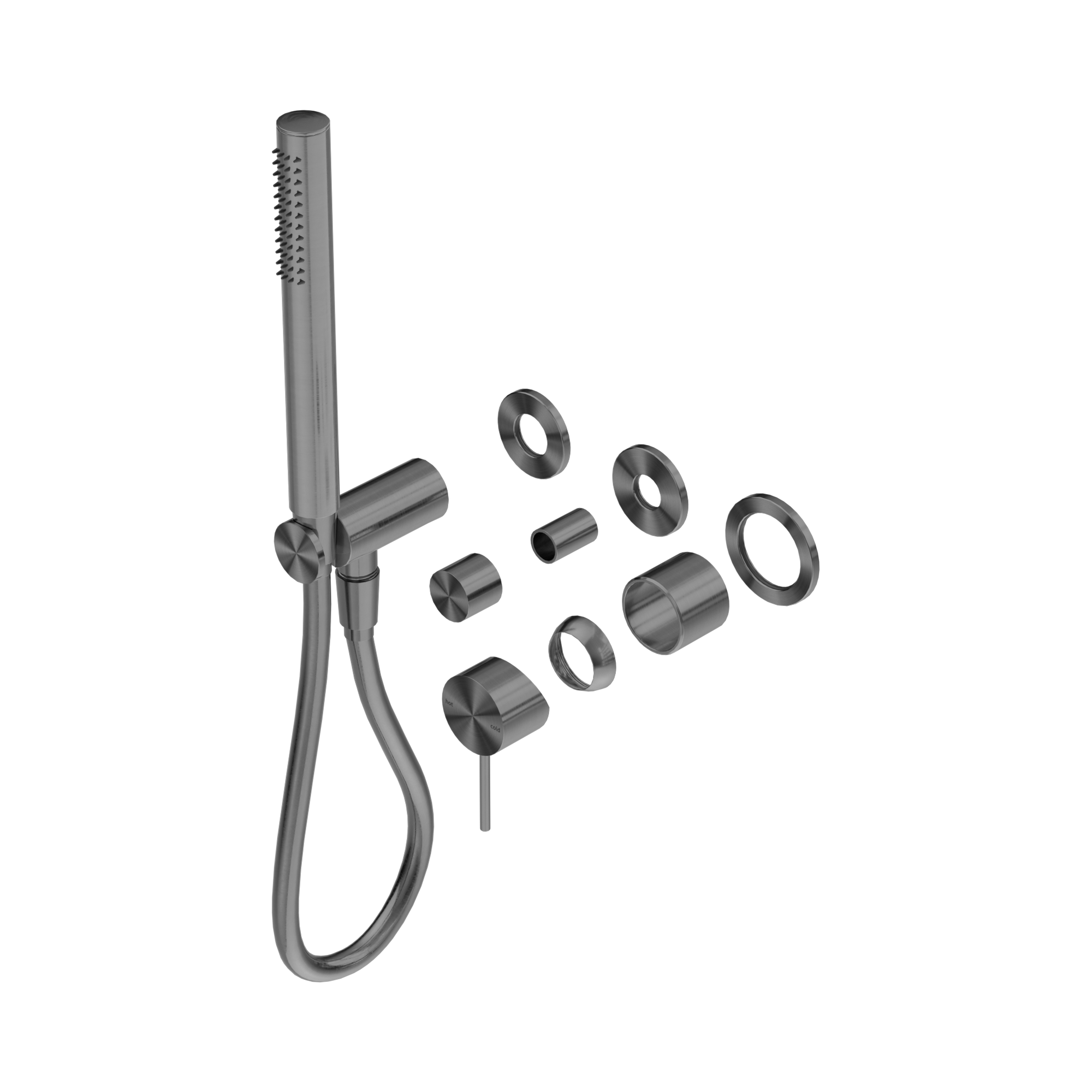 NR221912 FTGM Mecca Shower Mixer Divertor System Separate Back Plate Trim Kits Only Gun Metal image 1