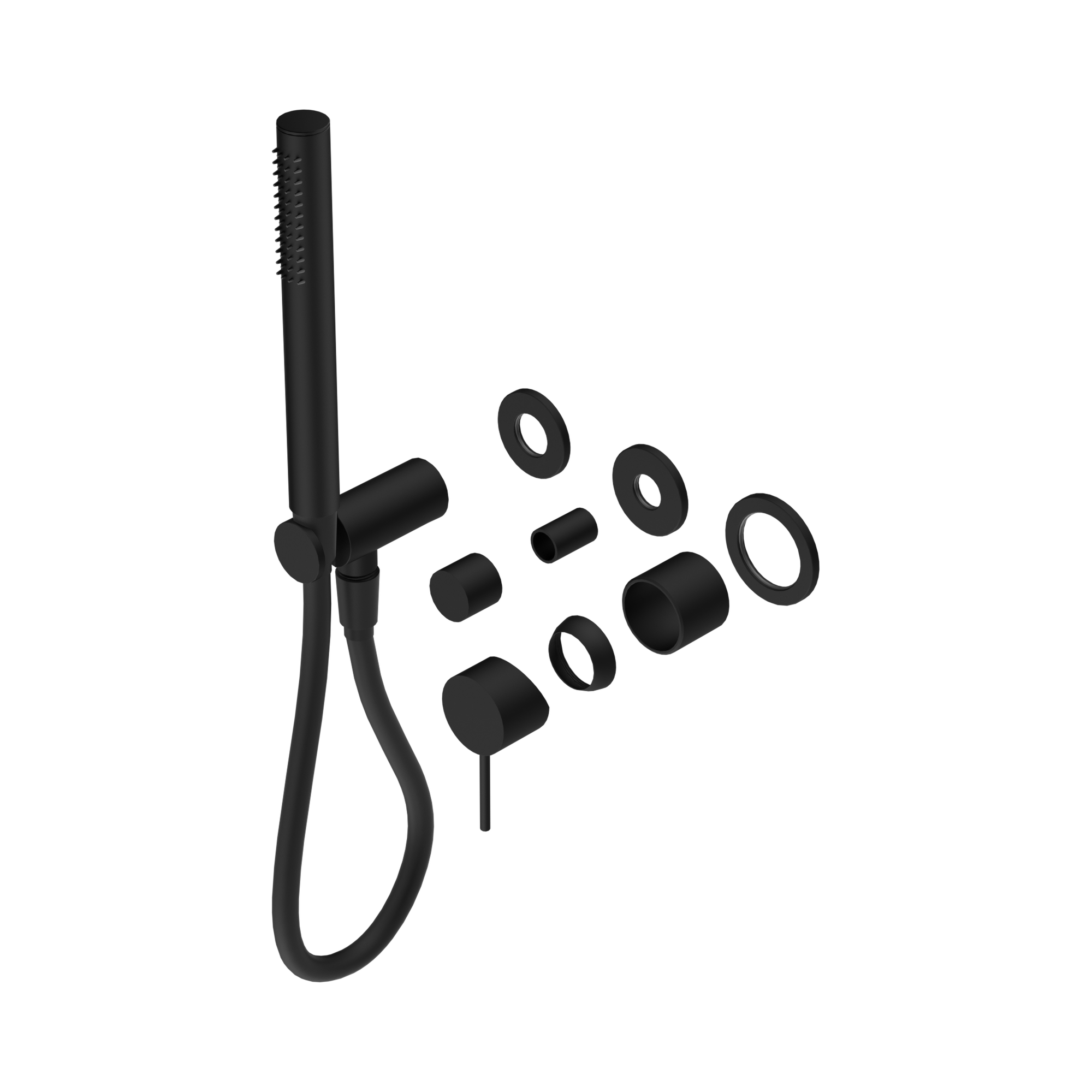 NR221912 FTMB Mecca Shower Mixer Divertor System Separate Back Plate Trim Kits Only Matte Black image 1
