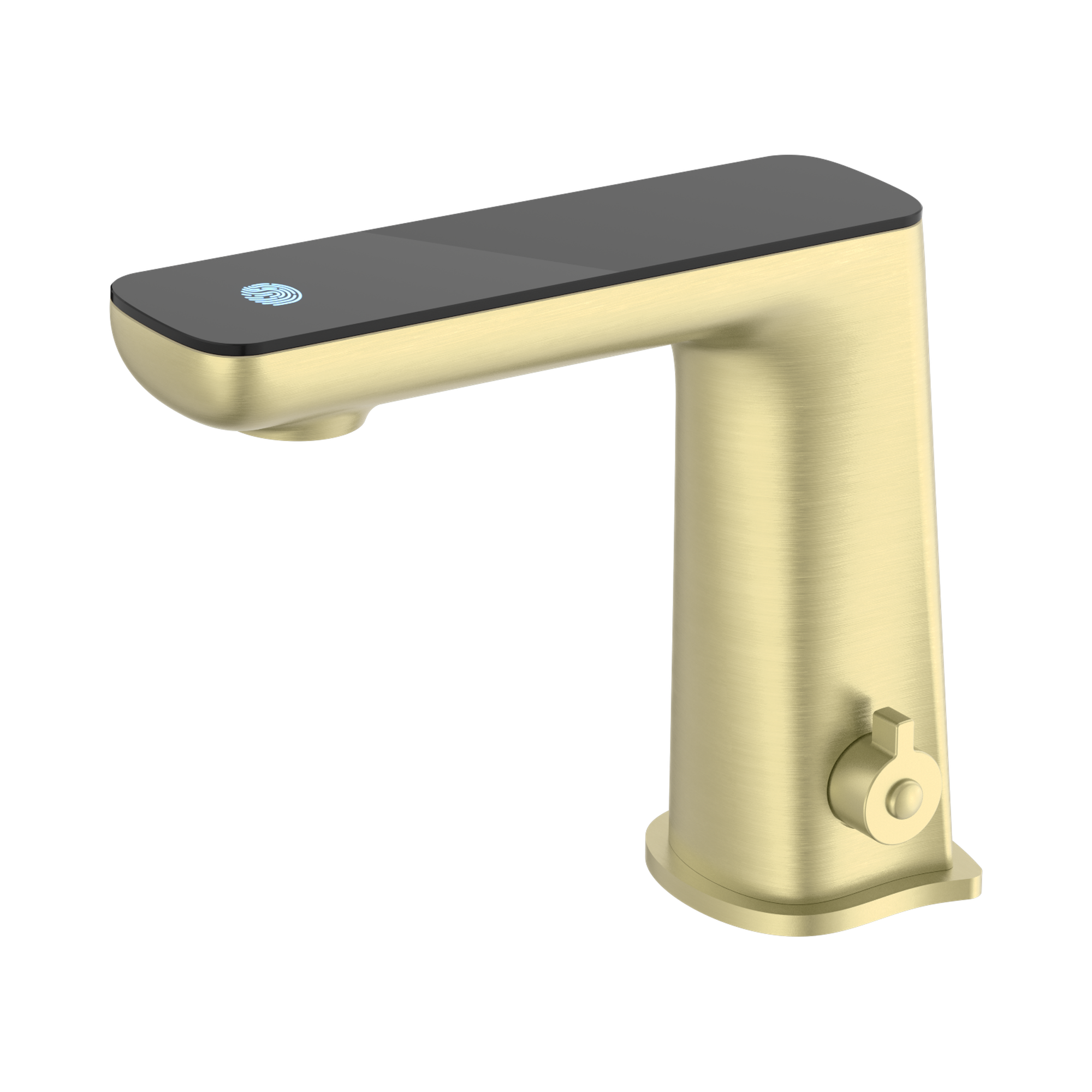 NR222101 BG Claudia Sensor Mixer With Black Top Display Brushed Gold image 1