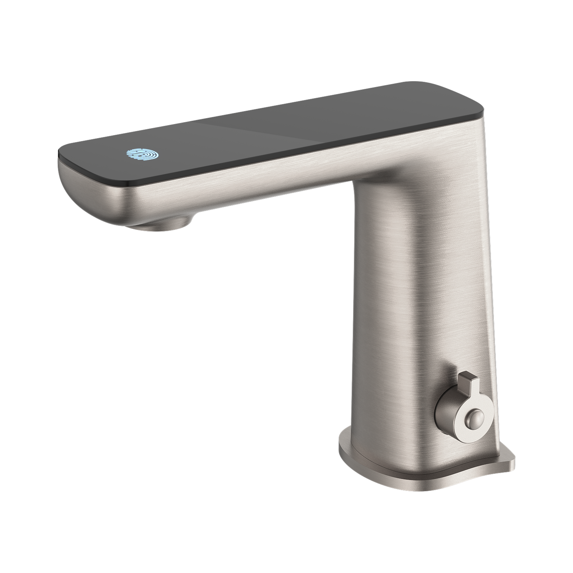 NR222101 BN Claudia Sensor Mixer With Black Top Display Brushed Nickel image 1