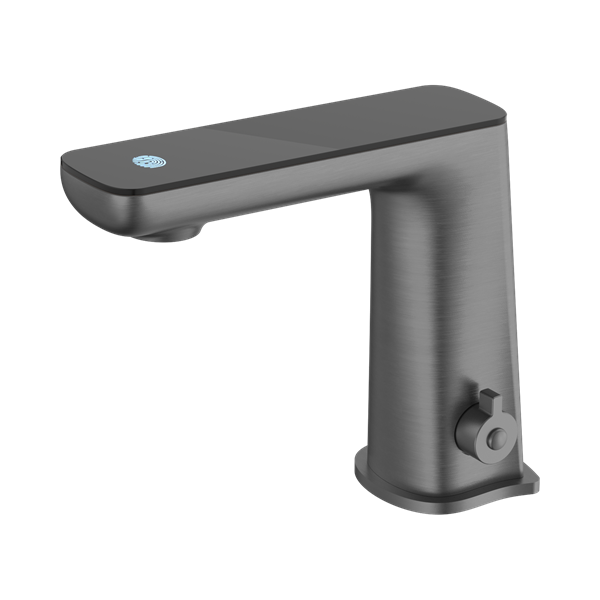 NR222101 GM Claudia Sensor Mixer With Black Top Display Gun Metal Thumb