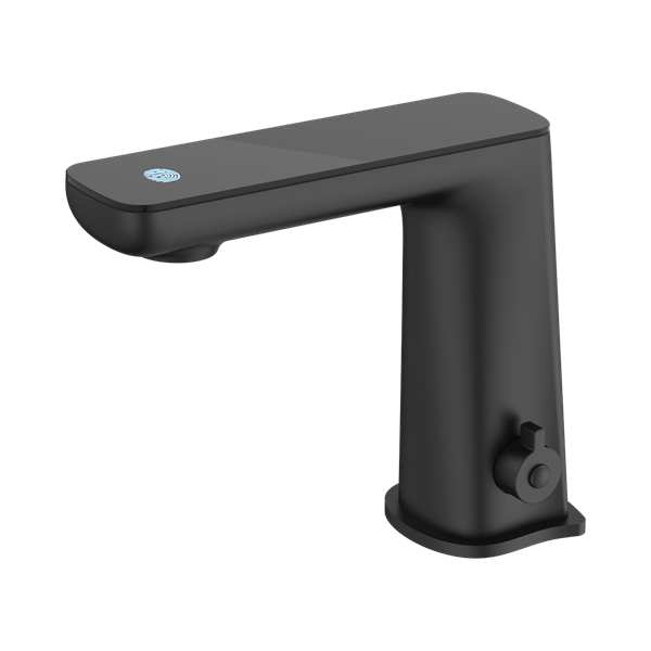 NR222101 MB Claudia Sensor Mixer With Black Top Display Matte Black Thumb