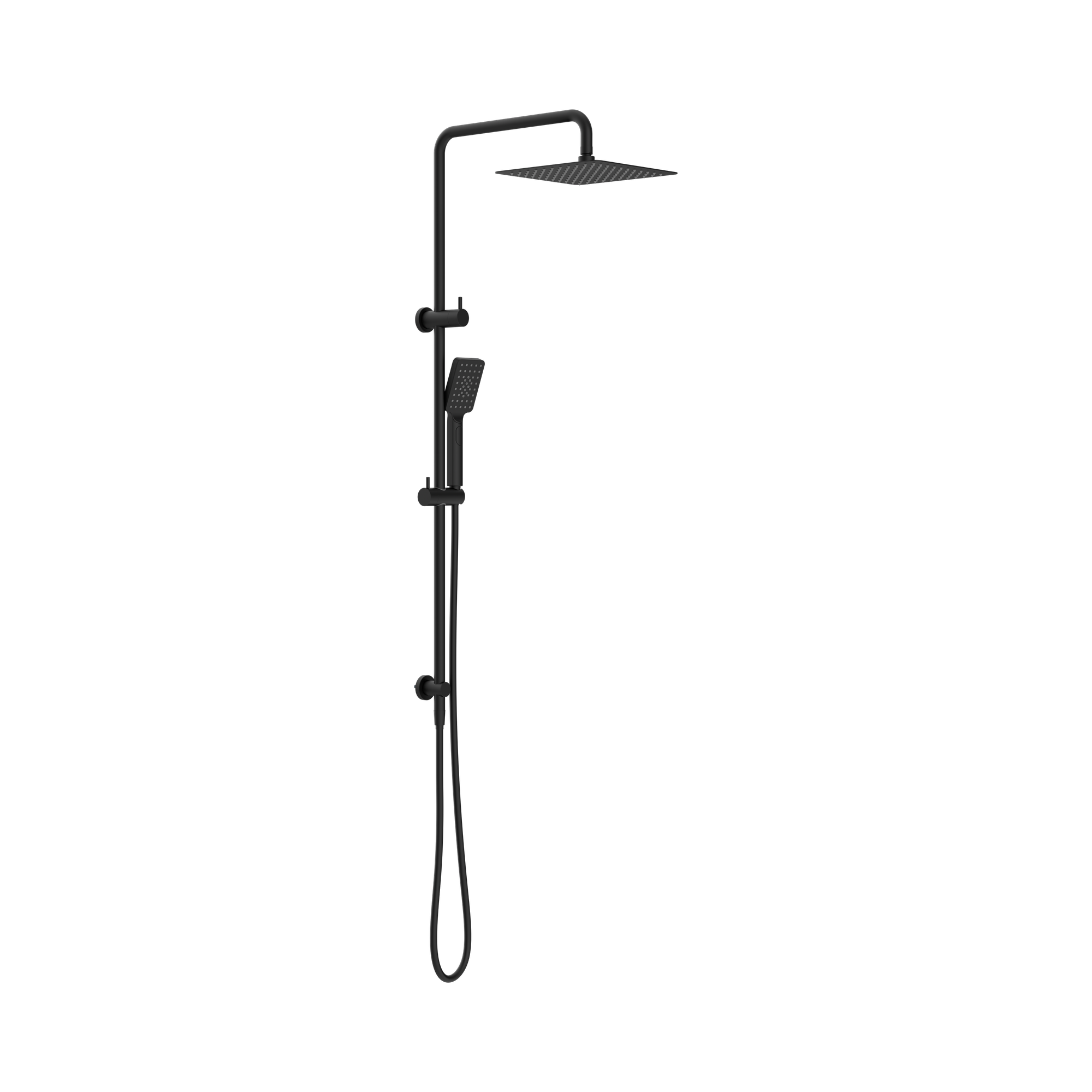 NR232105 EMB Square Project Twin Shower Matte Black image 1