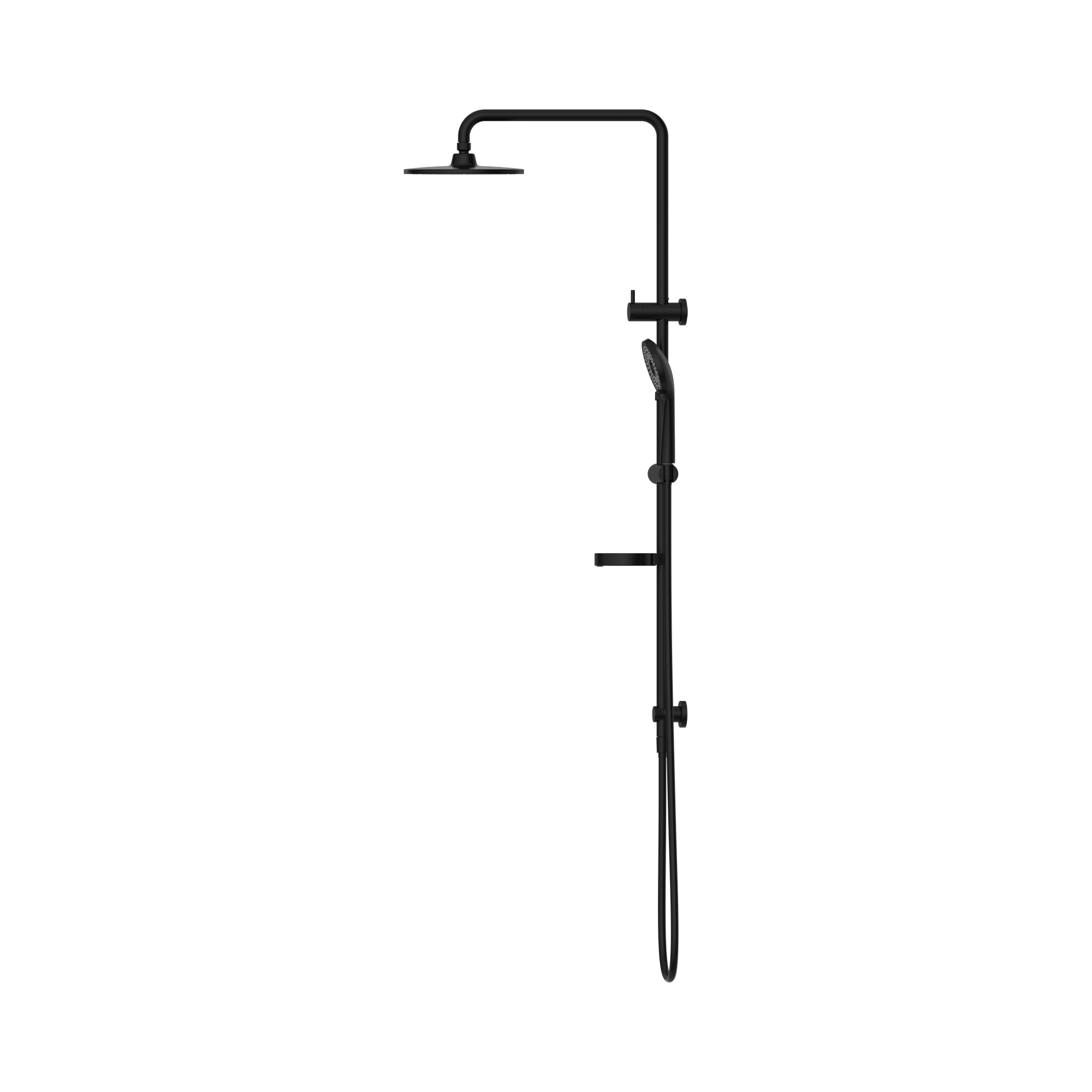 NR232105 MB Builder Project Twin Shower Set Matte Black image 3
