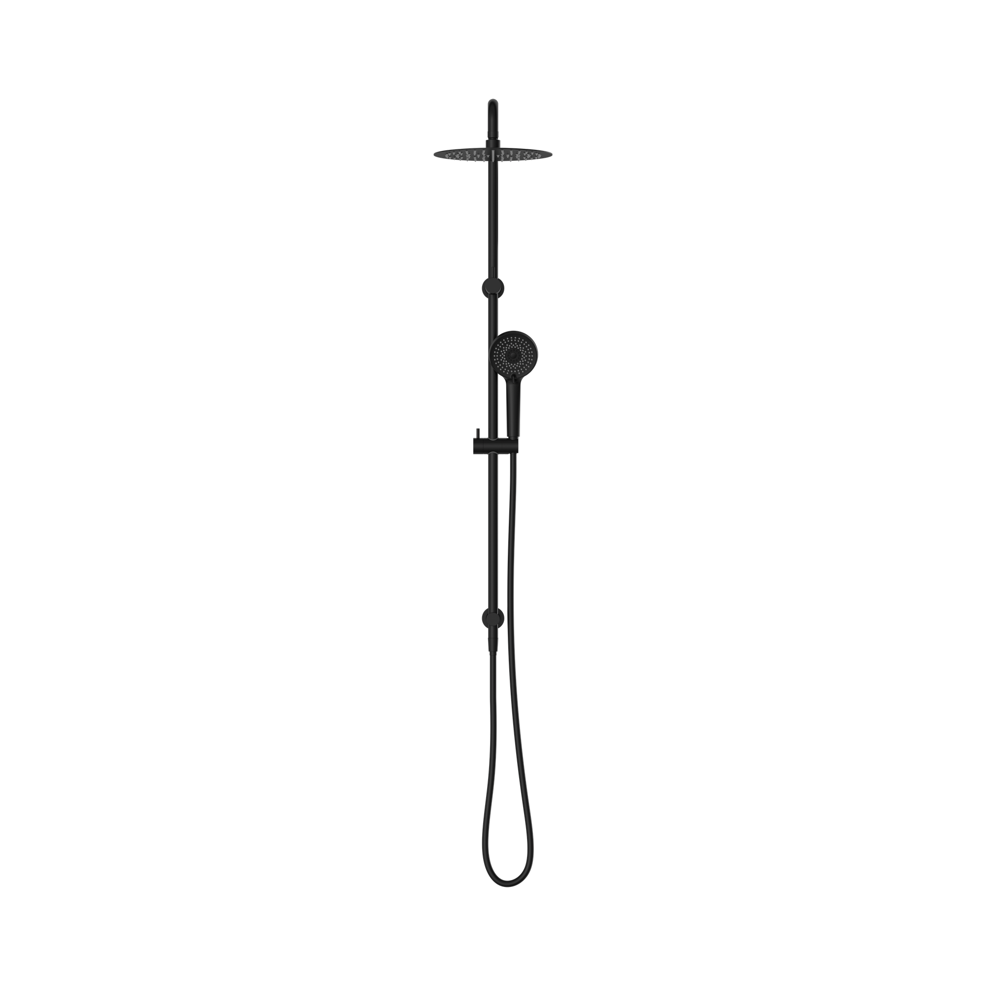 NR232105f MB Round Project Twin Shower 4 Star Rating Matte Black image 2