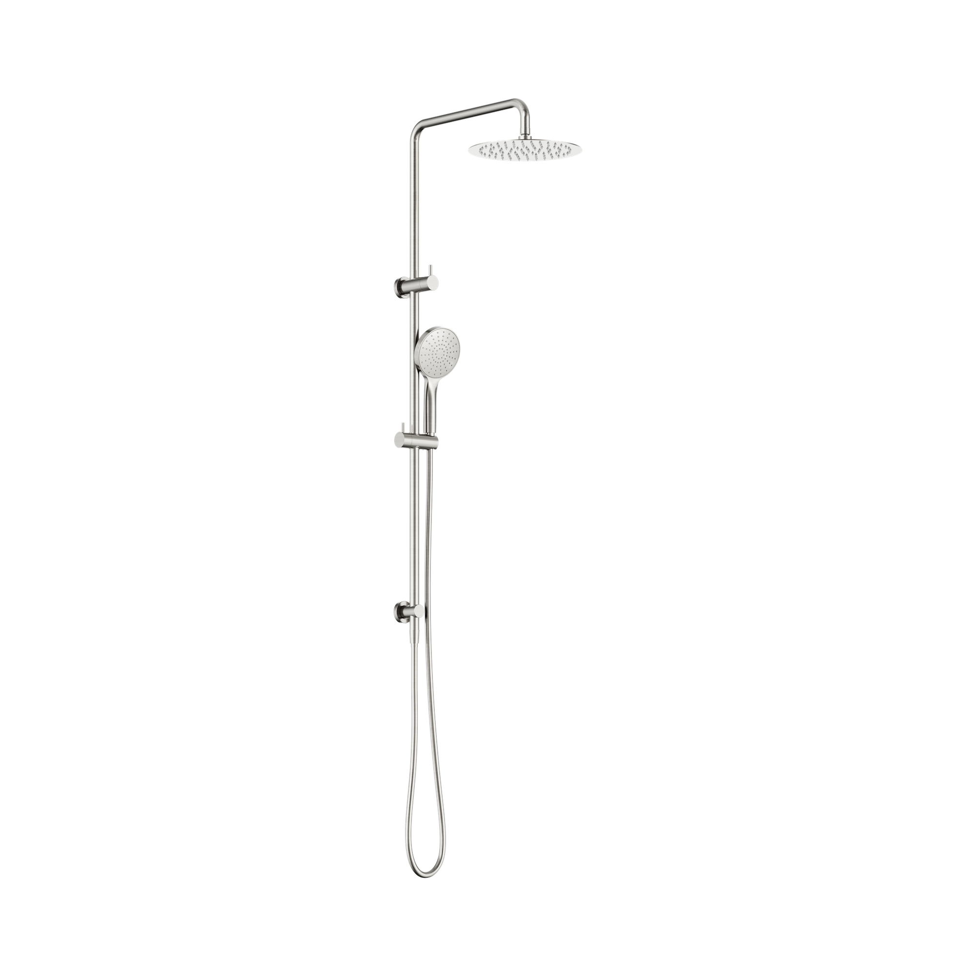 NR232105g BN Dolce II Twin Shower Brushed Nickel image 1