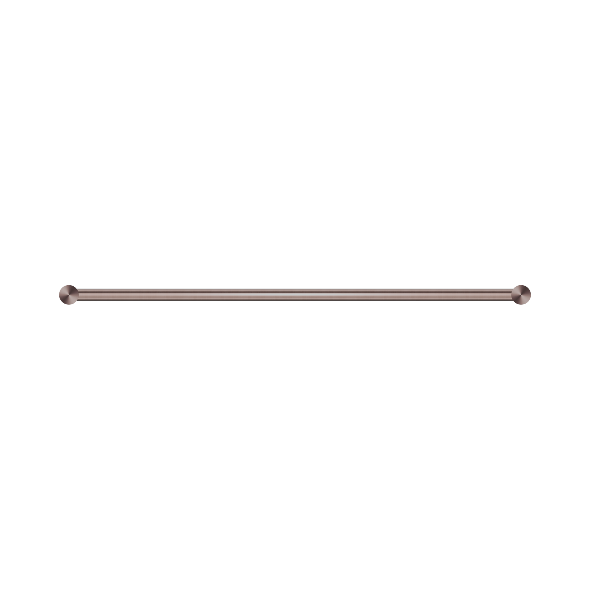 NR2324d BZ New Mecca Double Towel Rail 600mm Brushed Bronze image 2