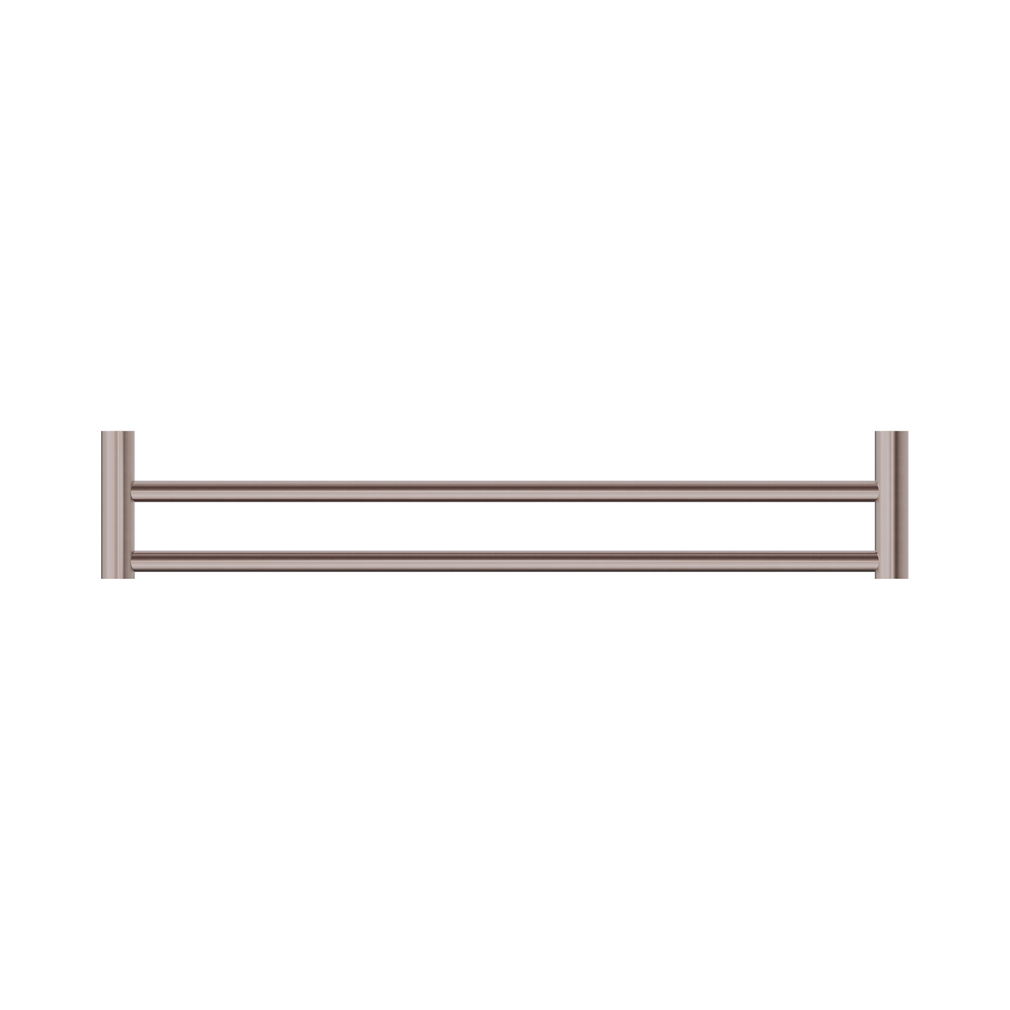 NR2324d BZ New Mecca Double Towel Rail 600mm Brushed Bronze image 3